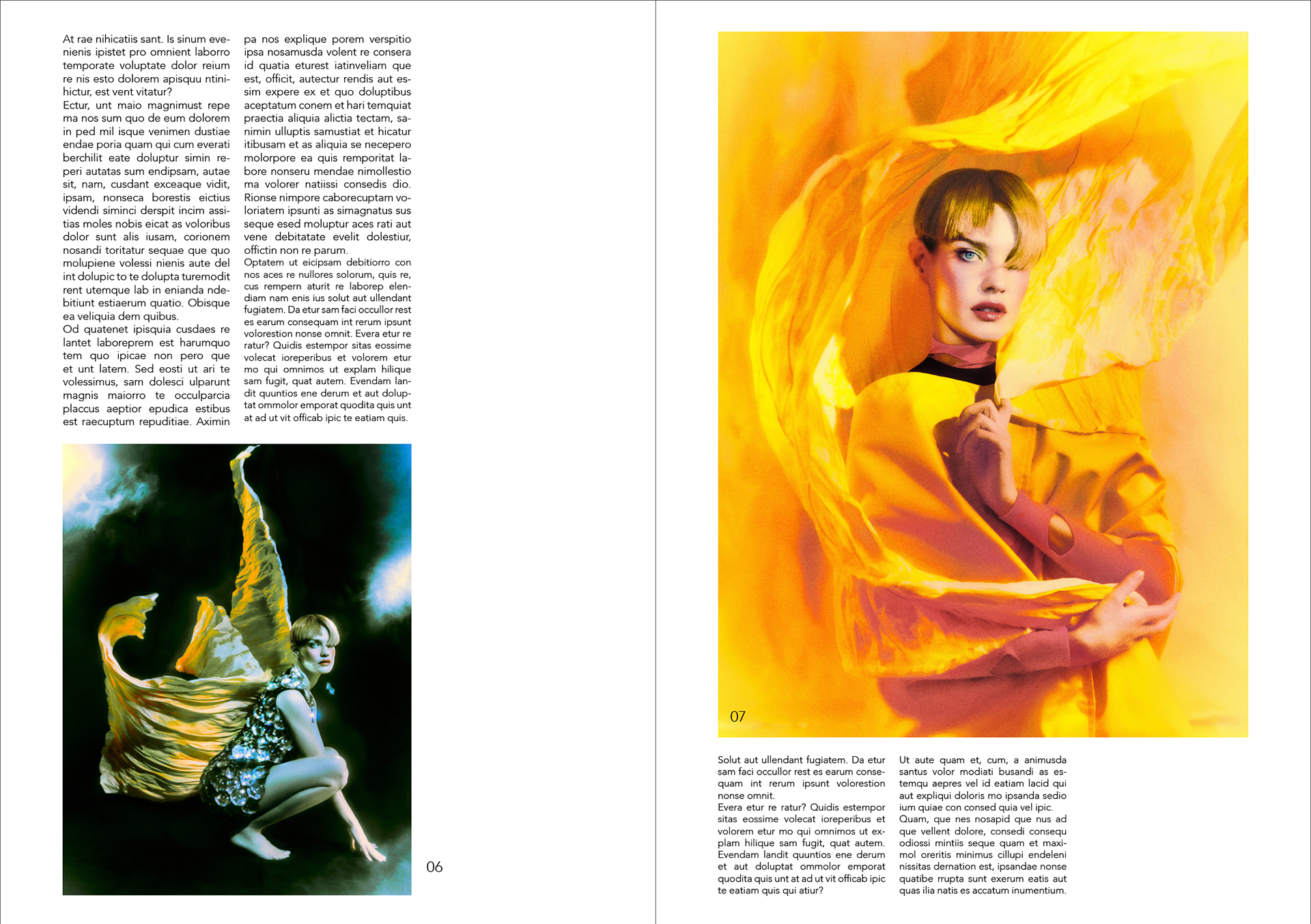 Page photo moyenne et texte