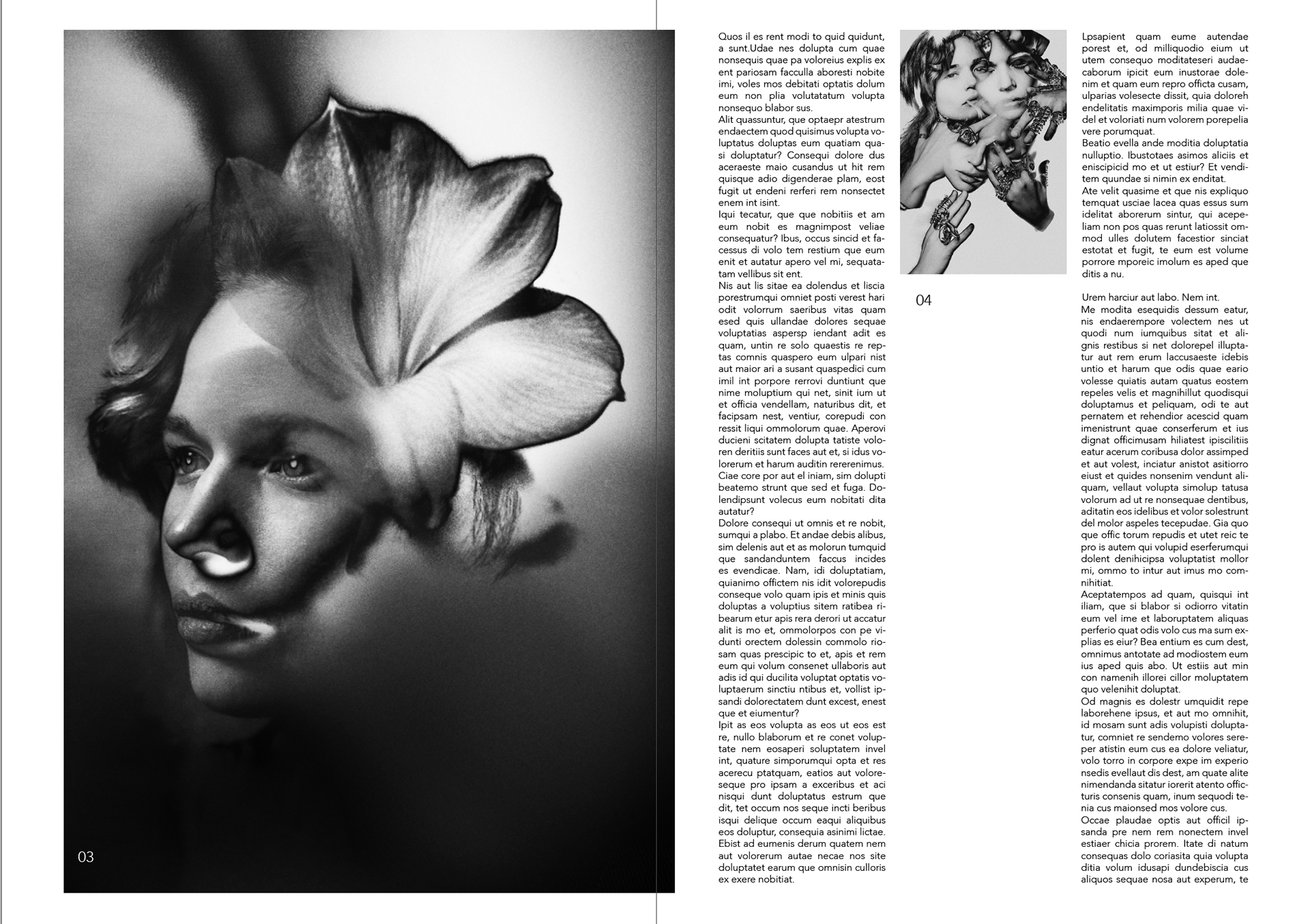 Page photo moyenne et texte