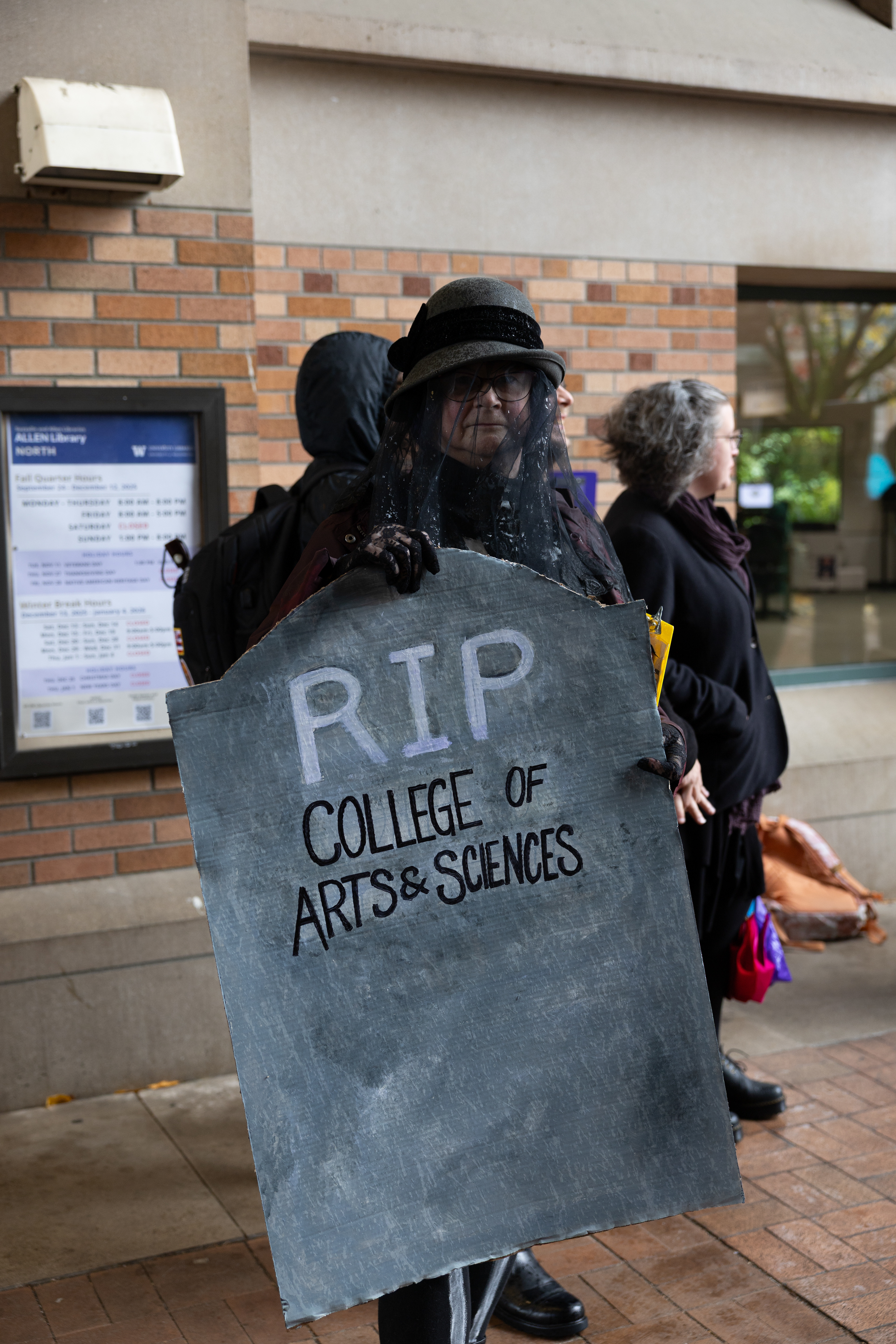 10/24/25 College of Arts & Sciences "memoriam" rally