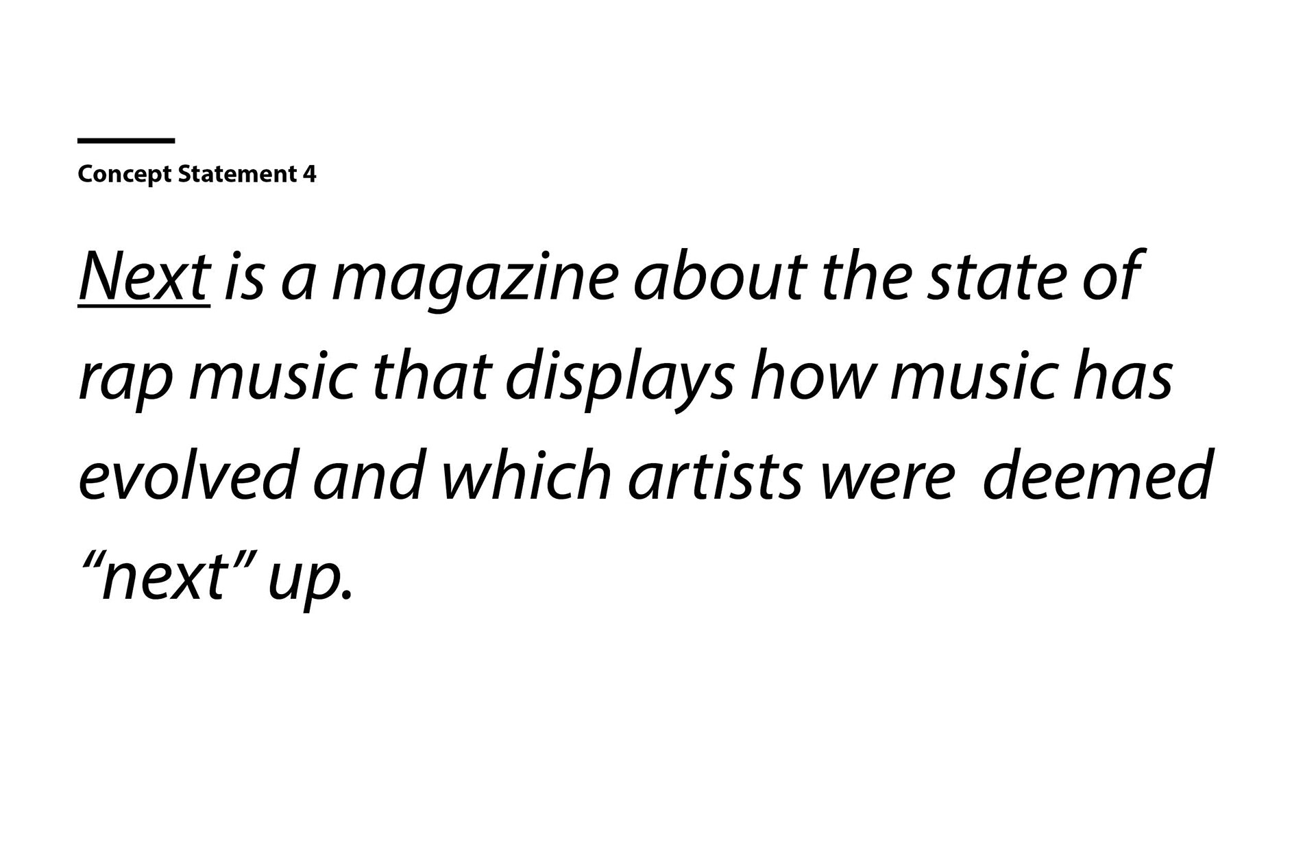 Concept Statement #4