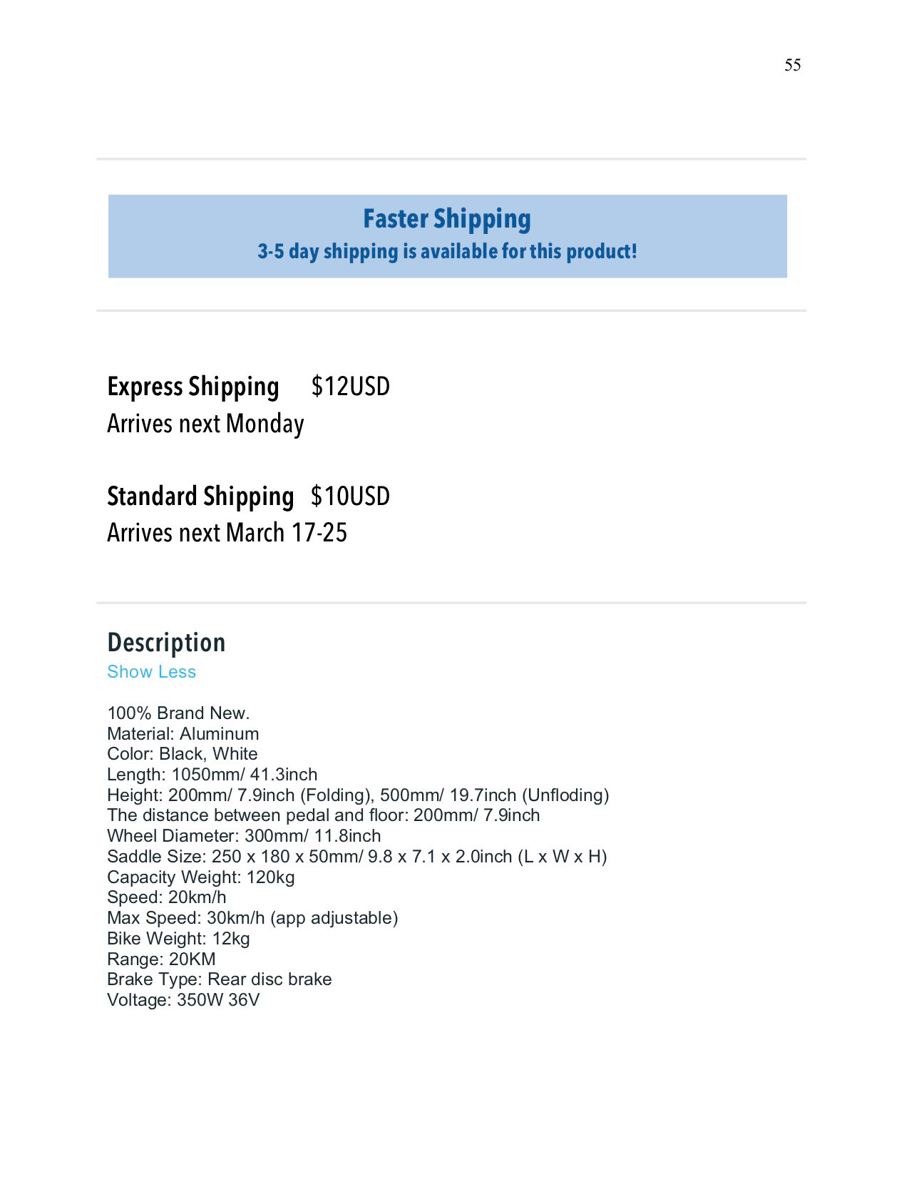 Product Specification