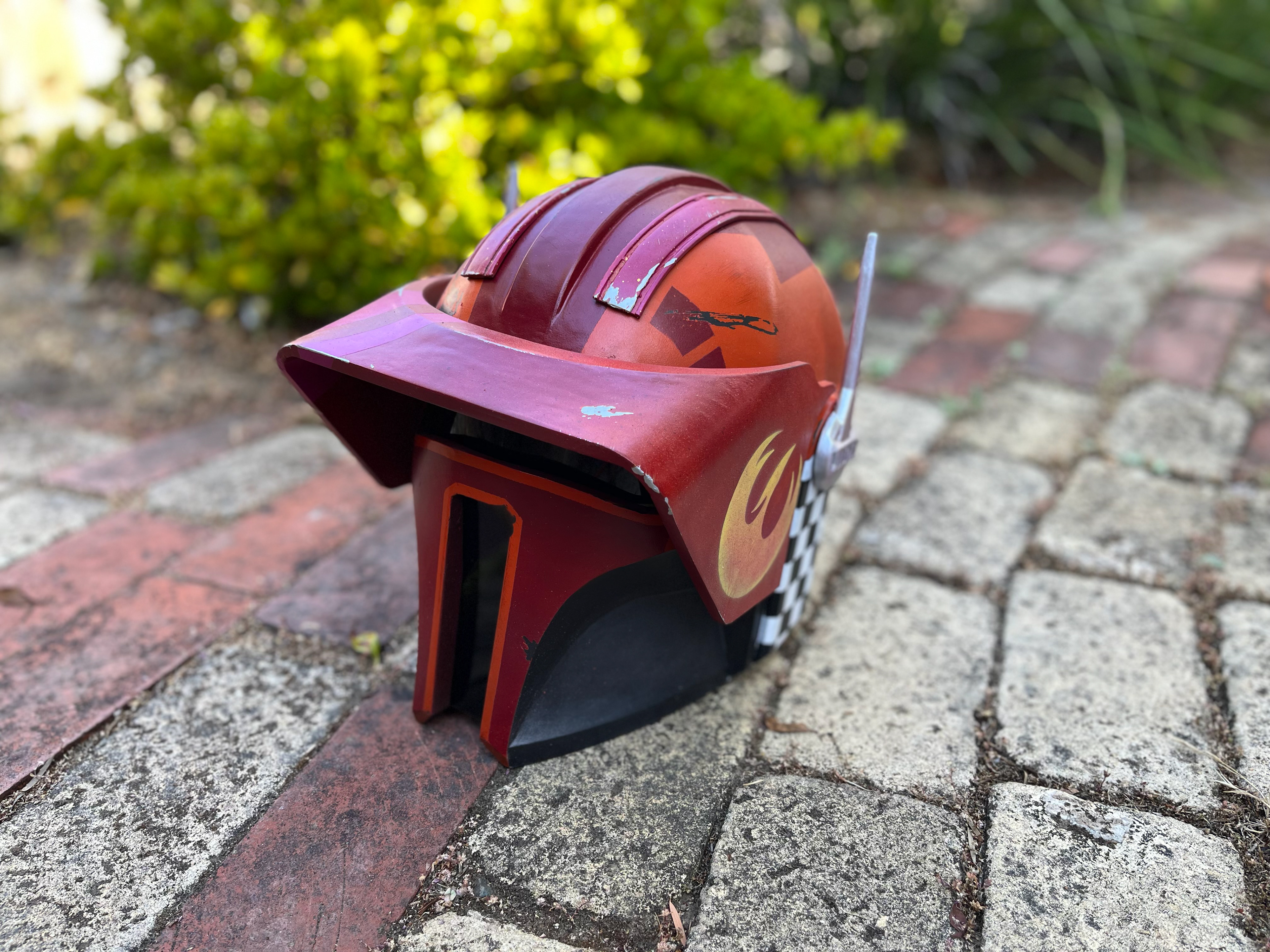 3D Printed Commandalorian helmet (Sabine Wren). Oct 2023.