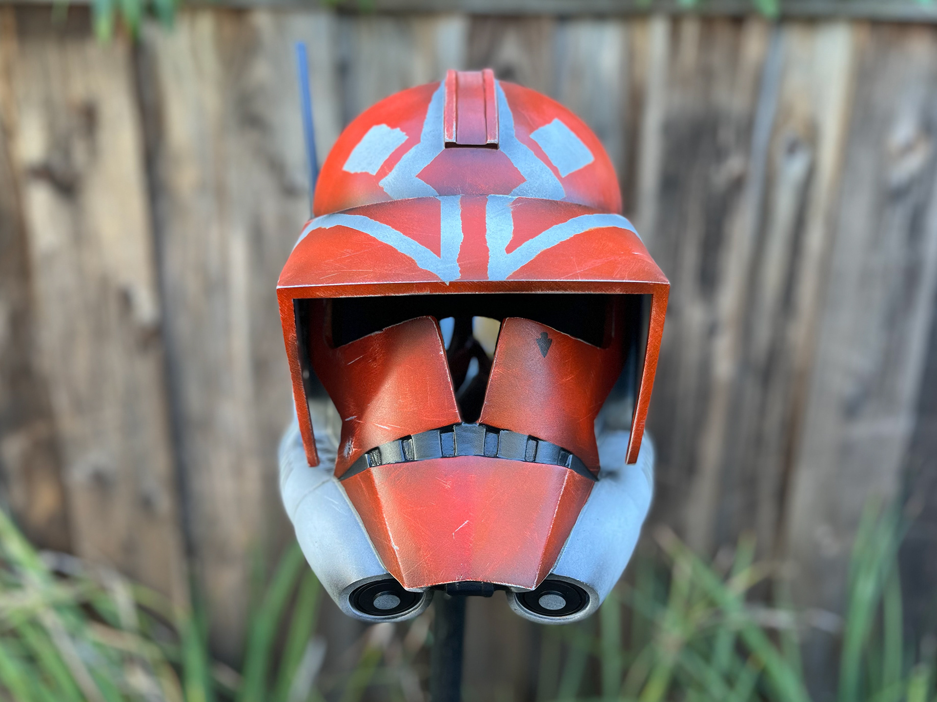 Resin cast Clone Trooper helmet (332nd custom). Dec 2023.