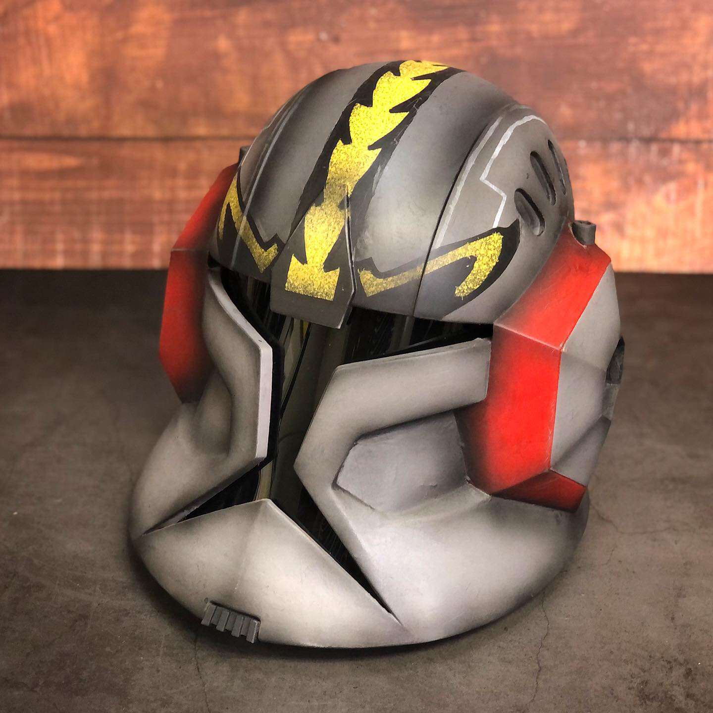 3D Printed Clone Trooper helmet (special ops). Digital files by Galactic Armory. Jan 2021.