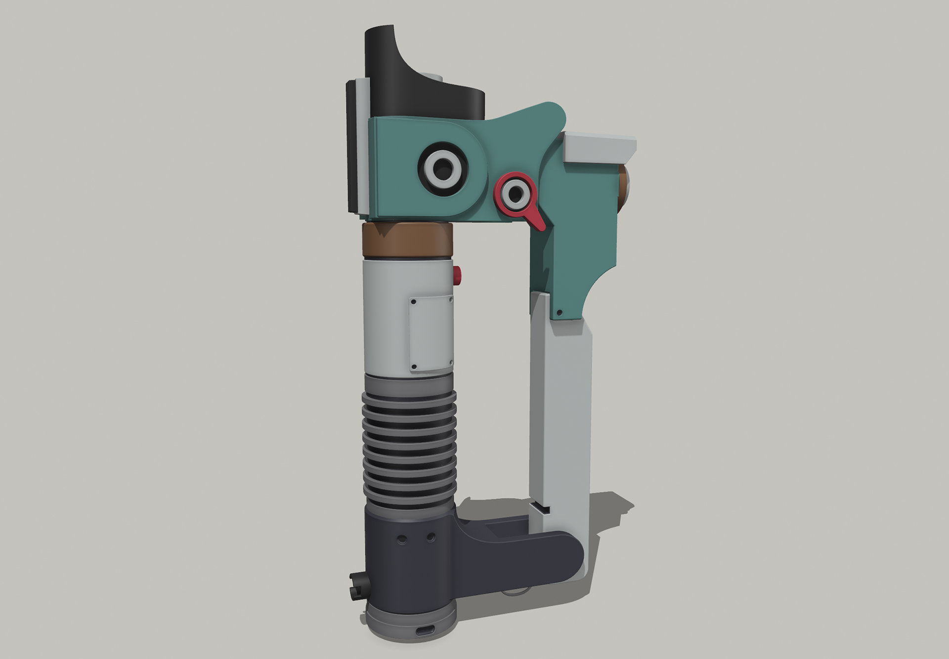 Ezra Bridger Lightsaber Blaster Hilt. Made in Shapr3d. Jul 2023.