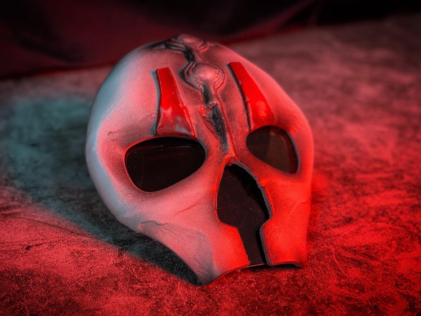 Resin Printed Darth Nihilus mask. Feb 2021.