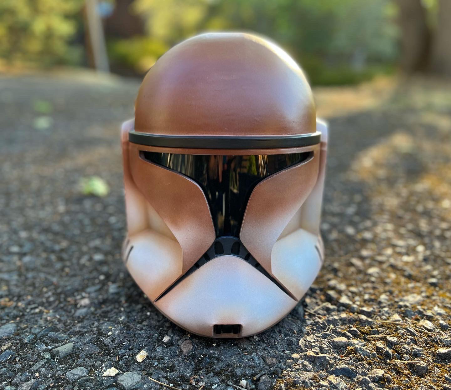 3D Printed Cmd Clay helmet. Inspired by artwork from Honnid on Instagram. Jul 2022.