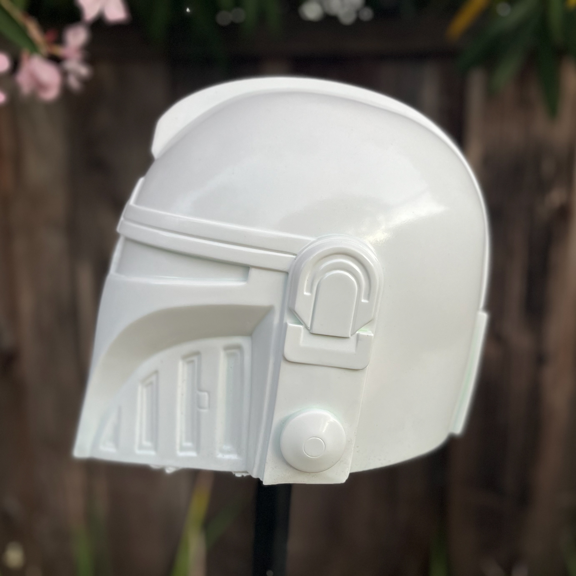 Resin cast Mandalorian helmet (Aran Tal). Jul 2024.