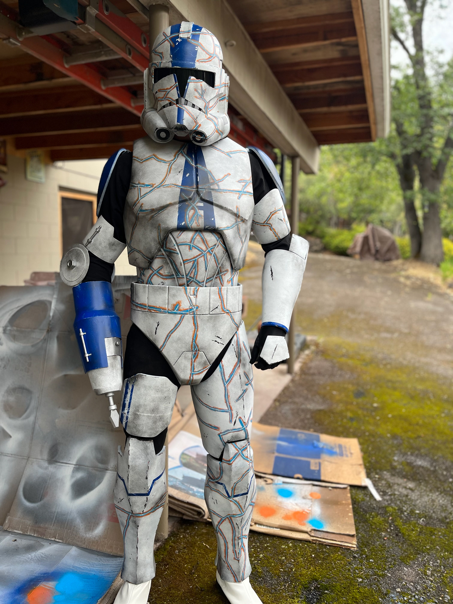 3D Custom Clone Trooper armor. Metal mechanical arm. Jul 2022.