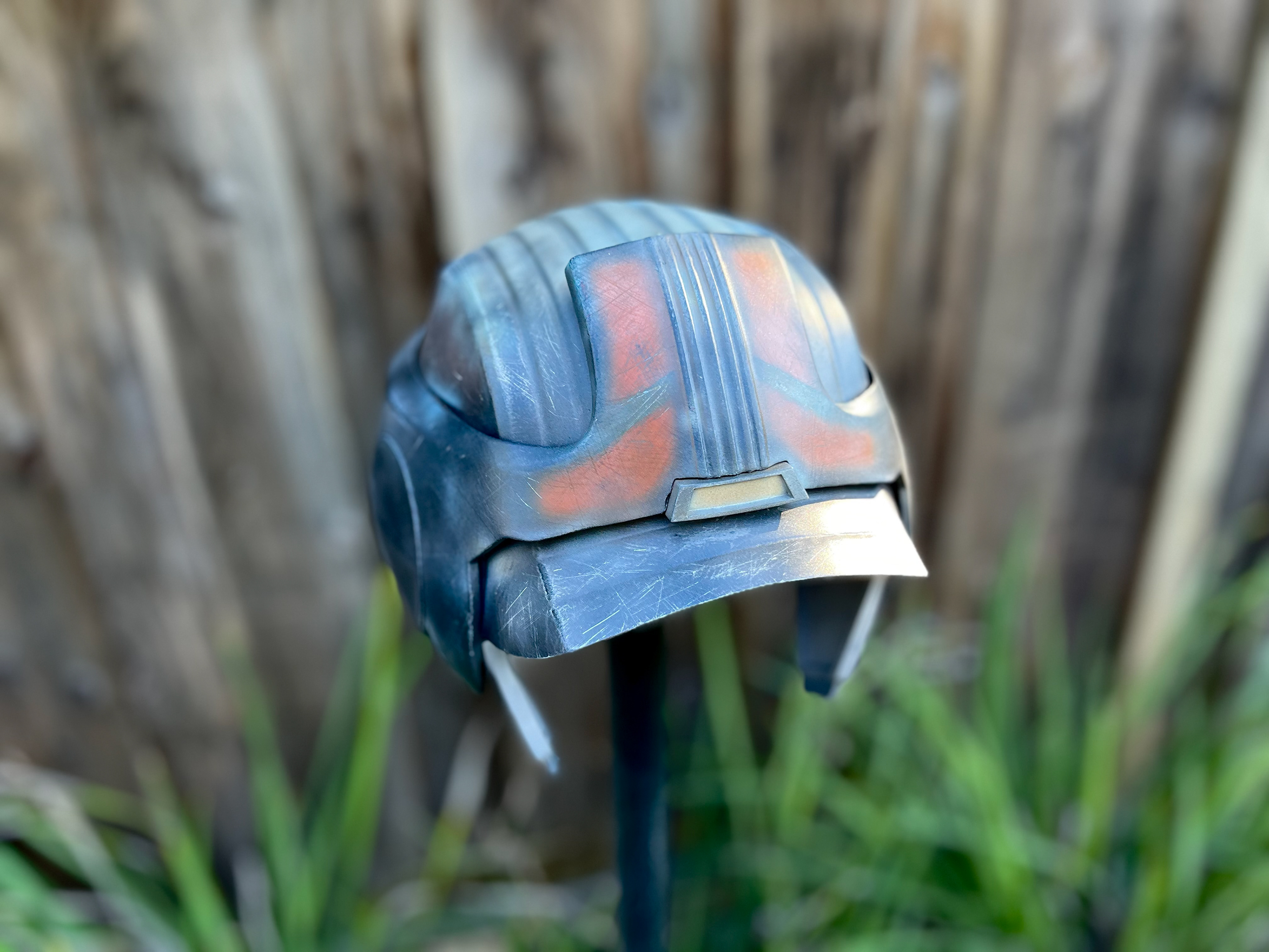 3D Printed Omega helmet. Digital files from 3DMON on Cults3D. Mar 2024.