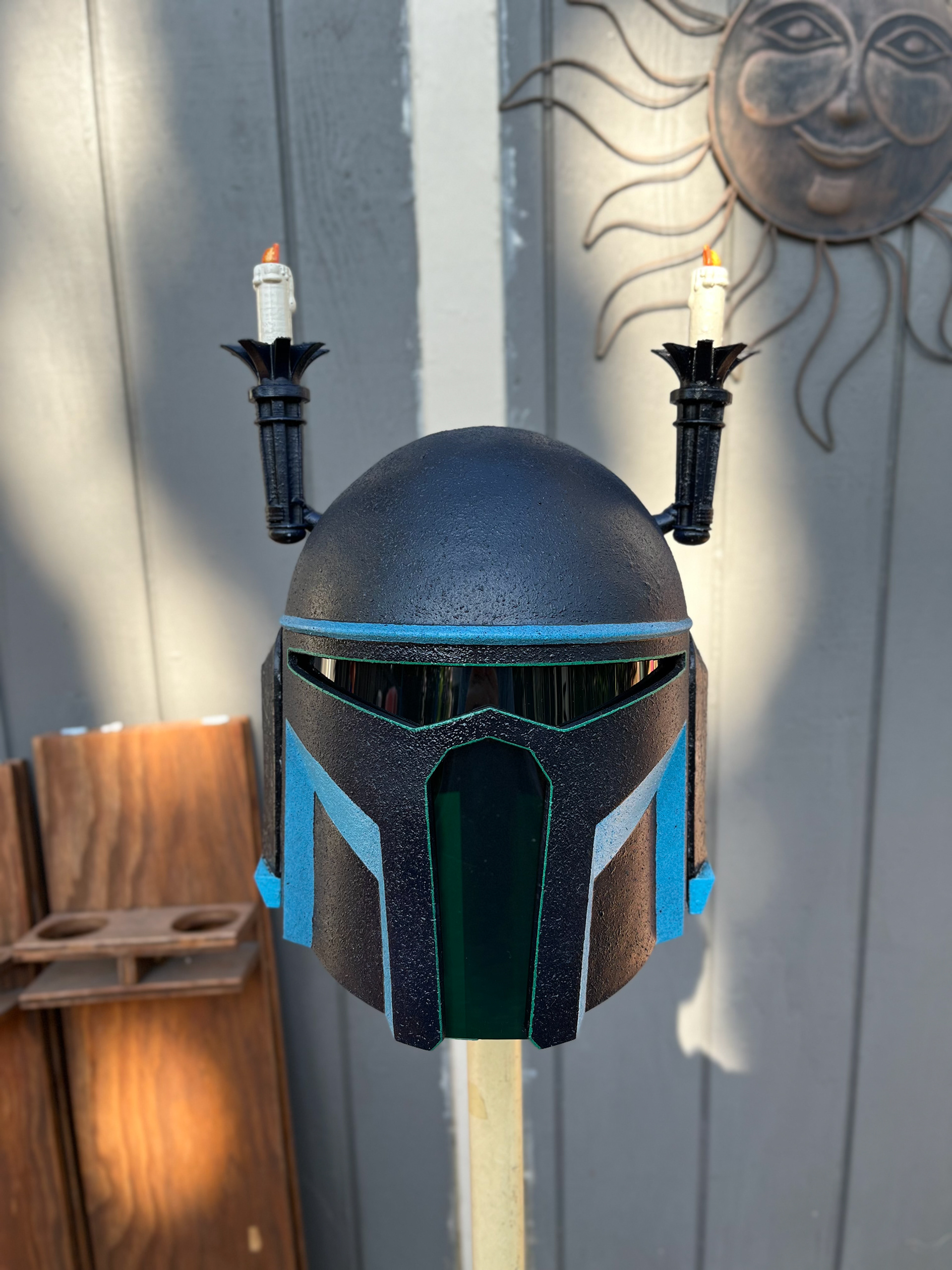 3D Printed Mandalorian helmet (Haunted Mansion). Jun 2023.