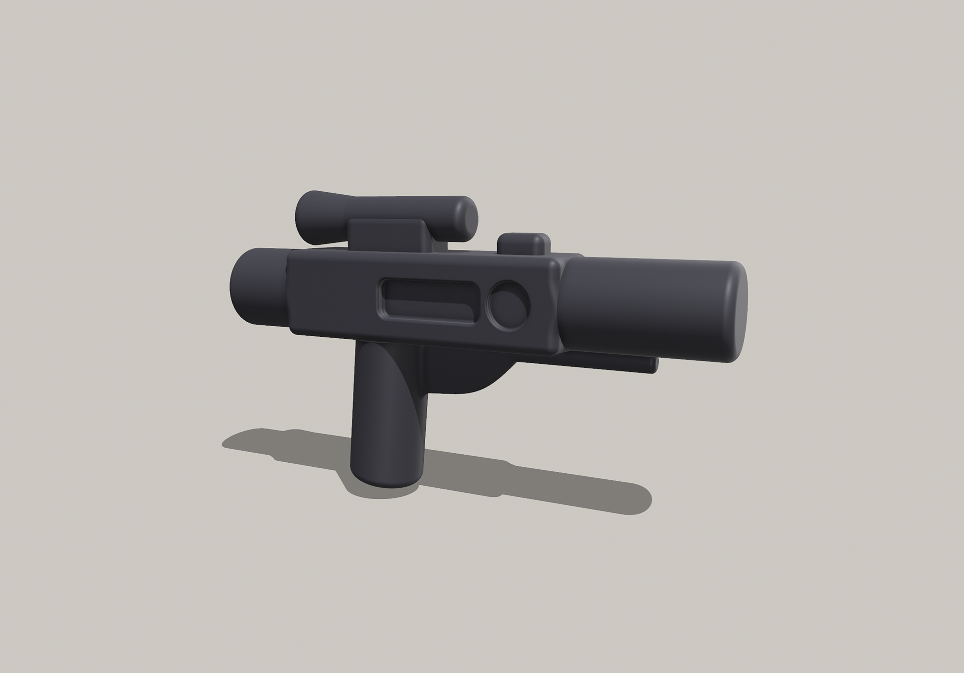 Life-size LEGO Blaster. Non-firing prop. Made in Shapr3d. Jun 2023.