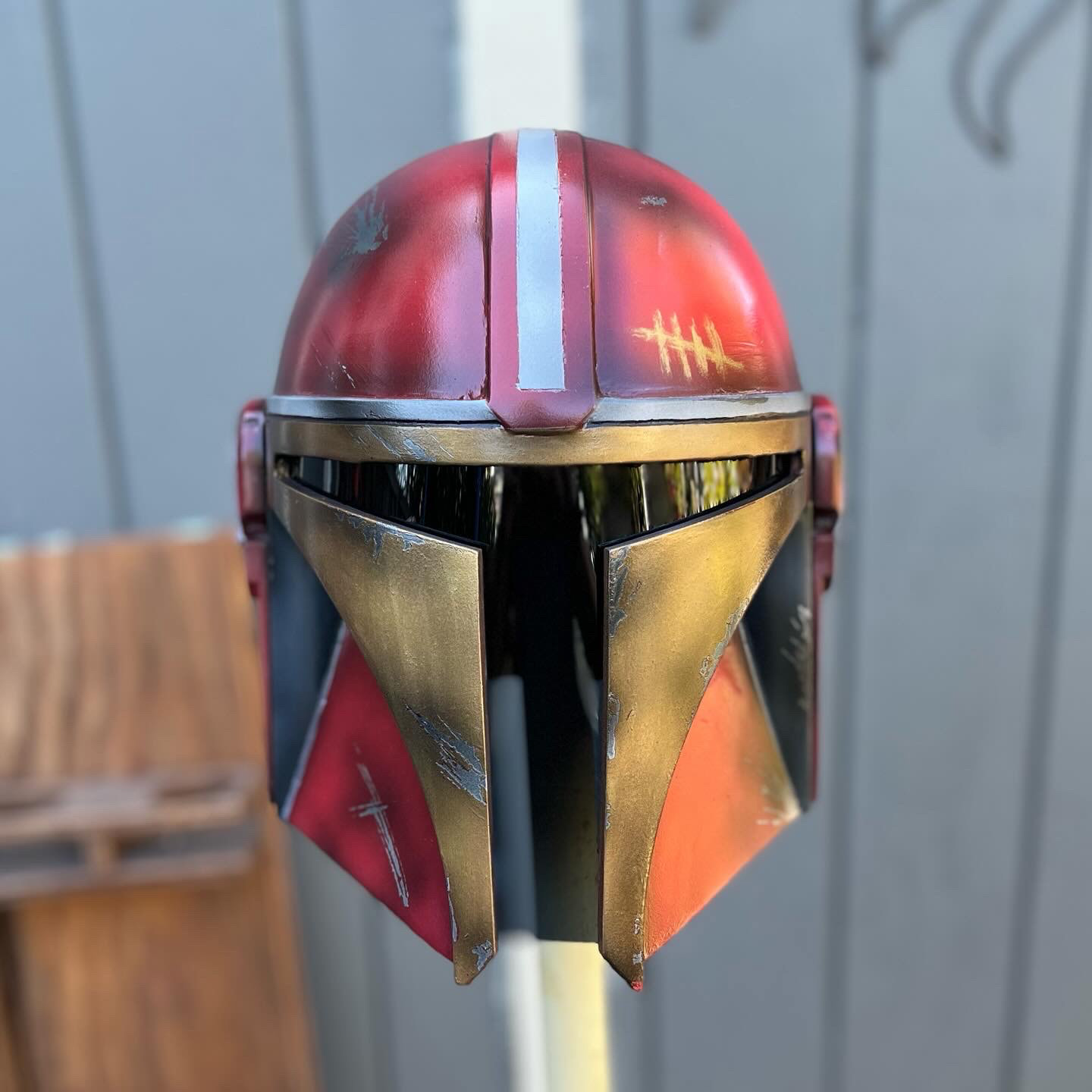 3D Printed Mandalorian helmet (SF 49ers). Jul 2023.