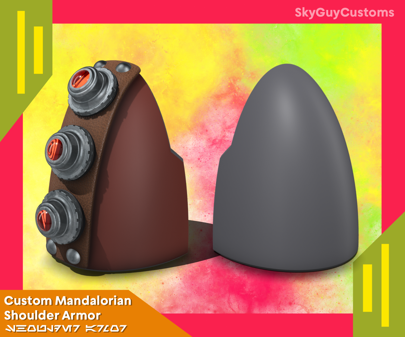Mandalorian Shoulder Armor. Made in Shapr3d. Jan 2023.