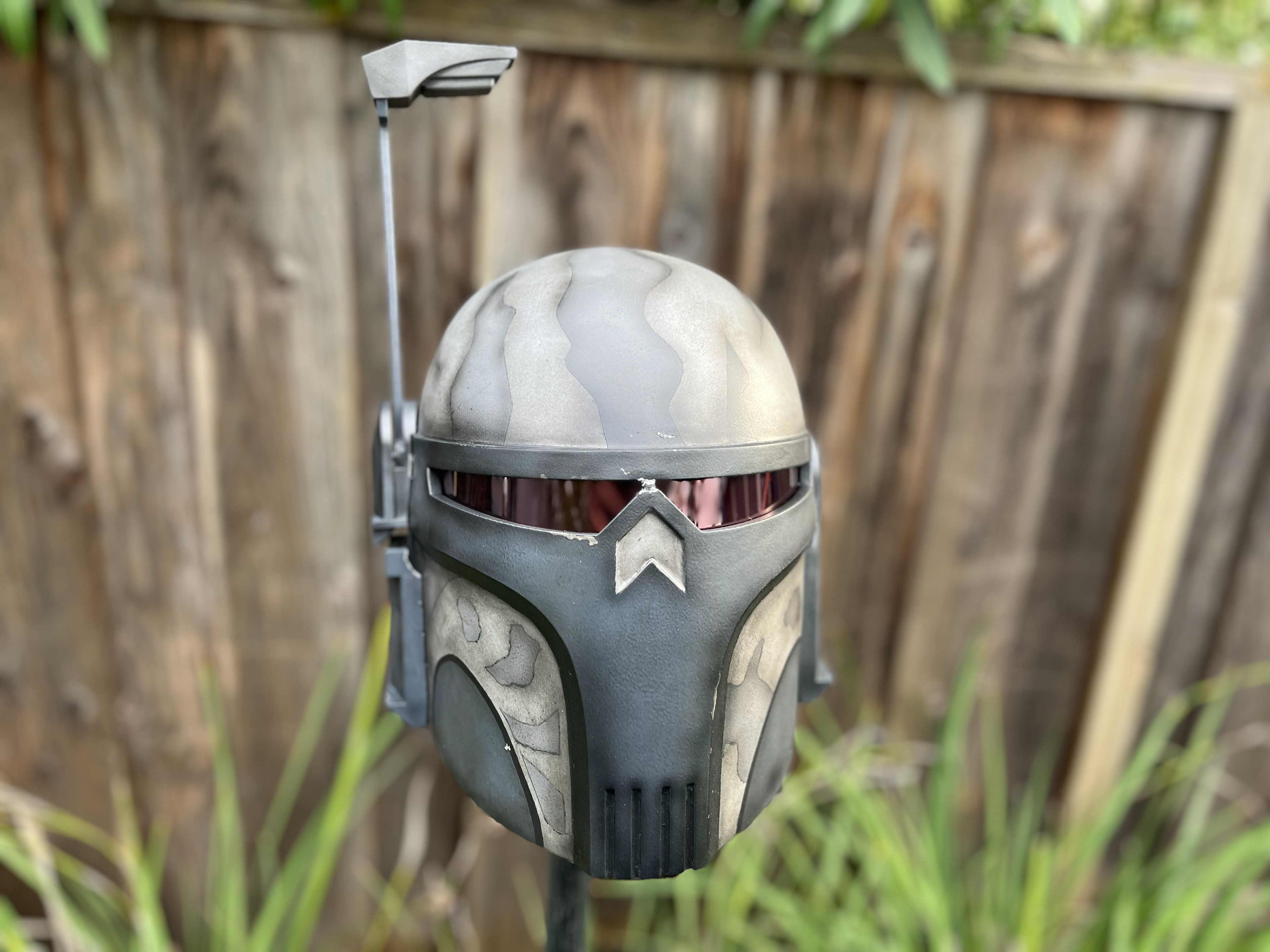 3D Printed Custom Mandalorian Executioner helmet. Mar 2024.