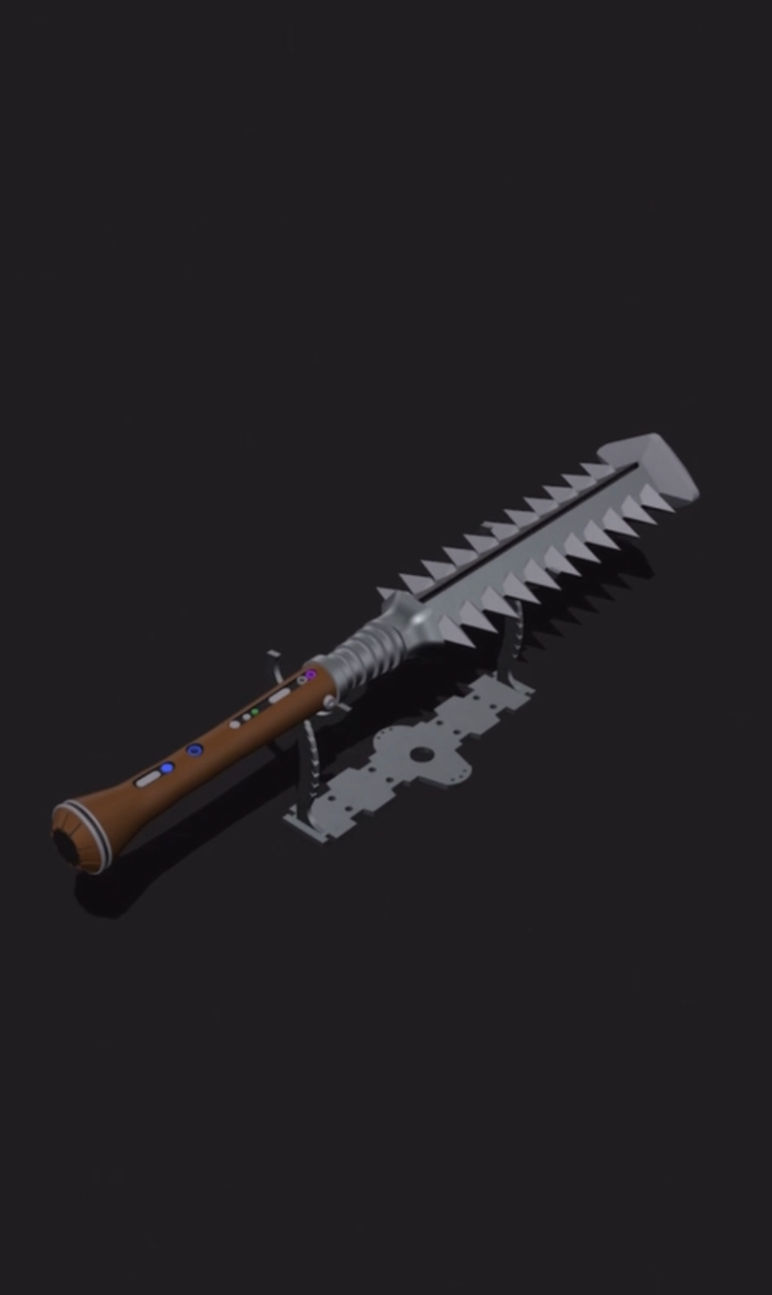 Utapaun Monk Cudgel. Made in Shapr3d. Aug 2022.