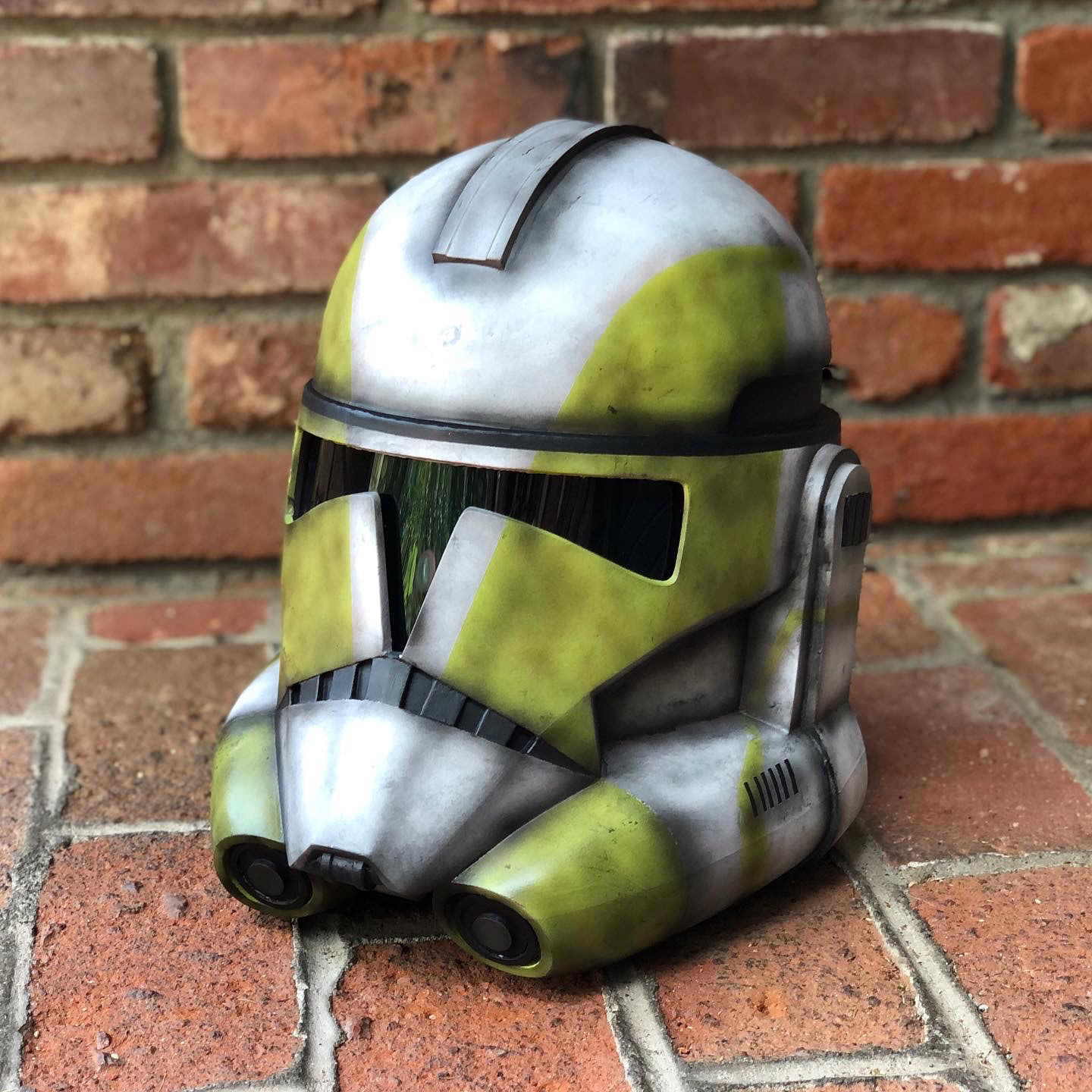 3D Printed Clone Trooper Helmet (Grey). Digital files by Folky Patrol. Jun 2021.