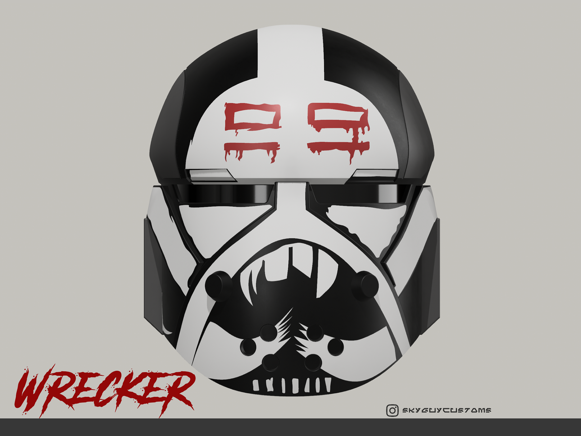 Wrecker helmet. Made in Shapr3d. Jul 2023.