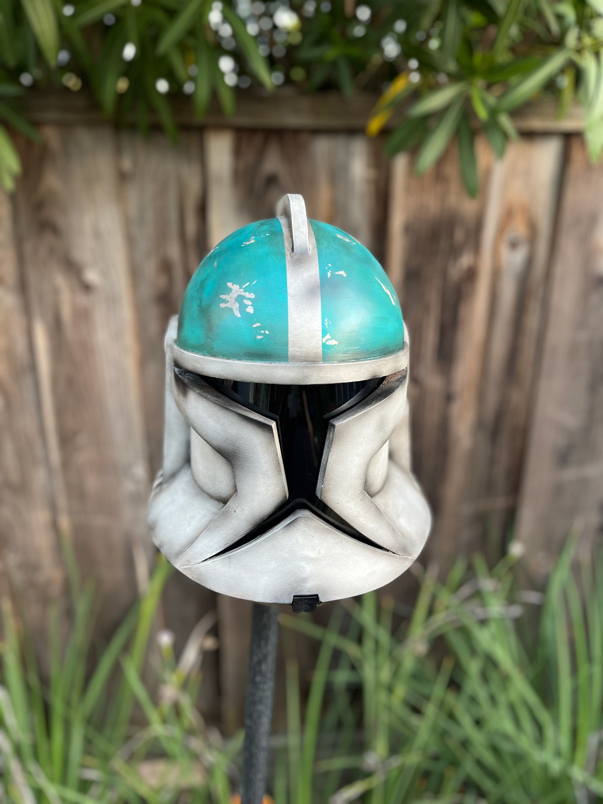 3D printed Phase I Howzer Clone Trooper helmet. Jun 2024.