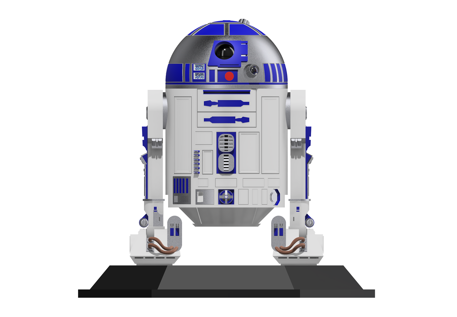 R2-D2 Display Figurine. Made in Shapr3d. Nov 2022.