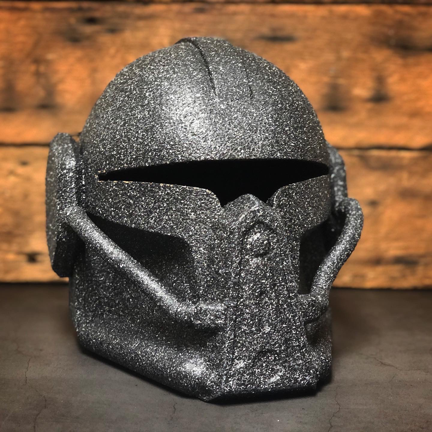 3D Printed Infiltrator helmet (textured). Dec 2020.