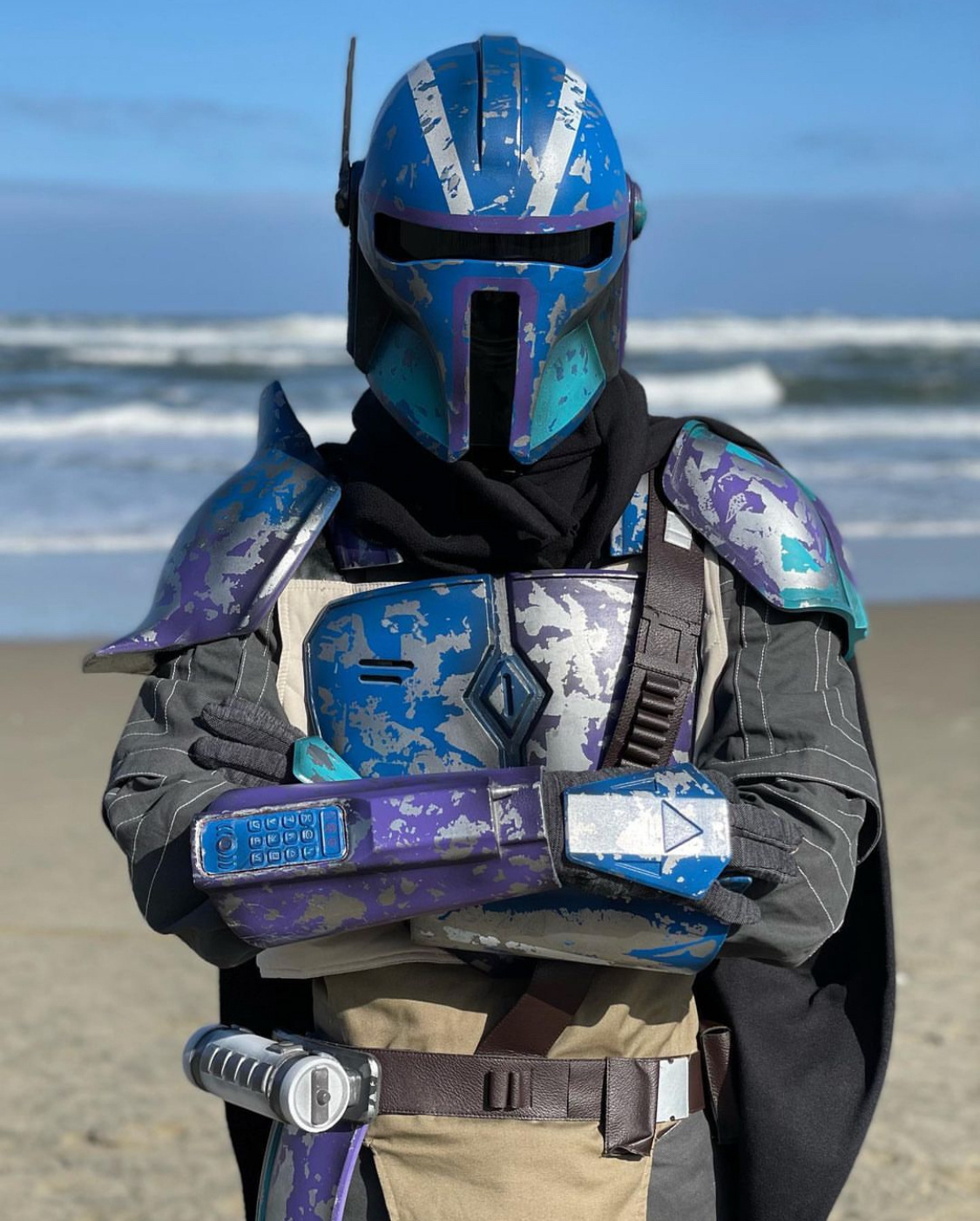 3D Printed Custom Mandalorian armor. Mar 2021.