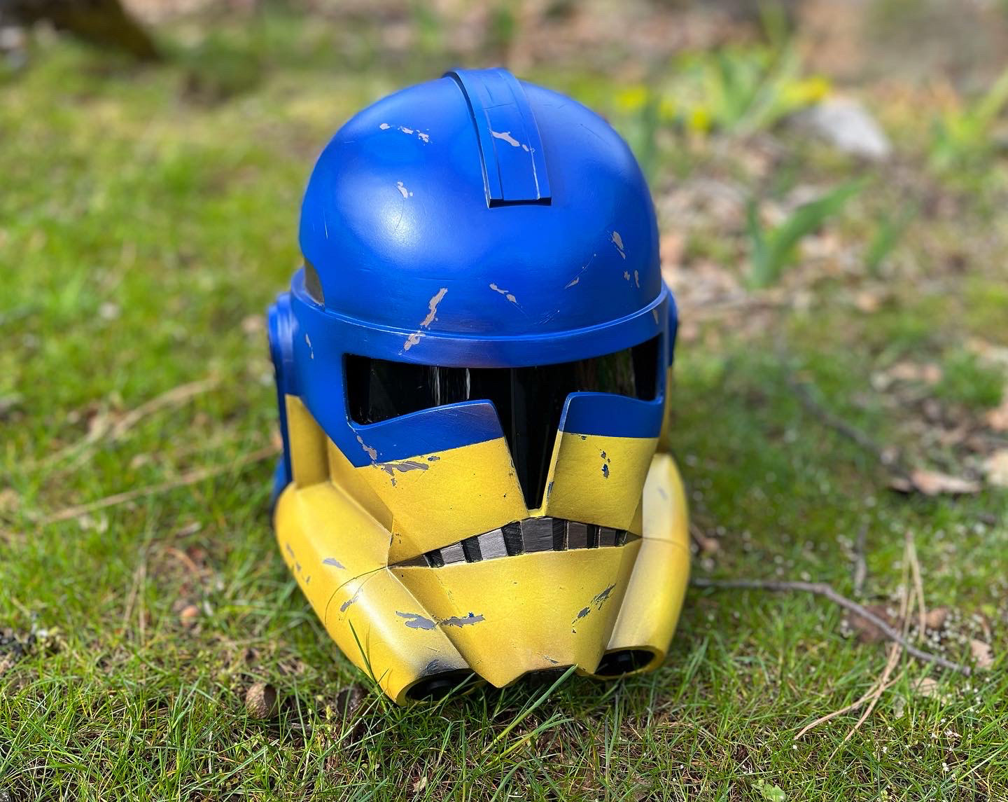 3D Printed Clone Trooper helmet (Ukraine). Digital files from Folky Patrol. Mar 2022.