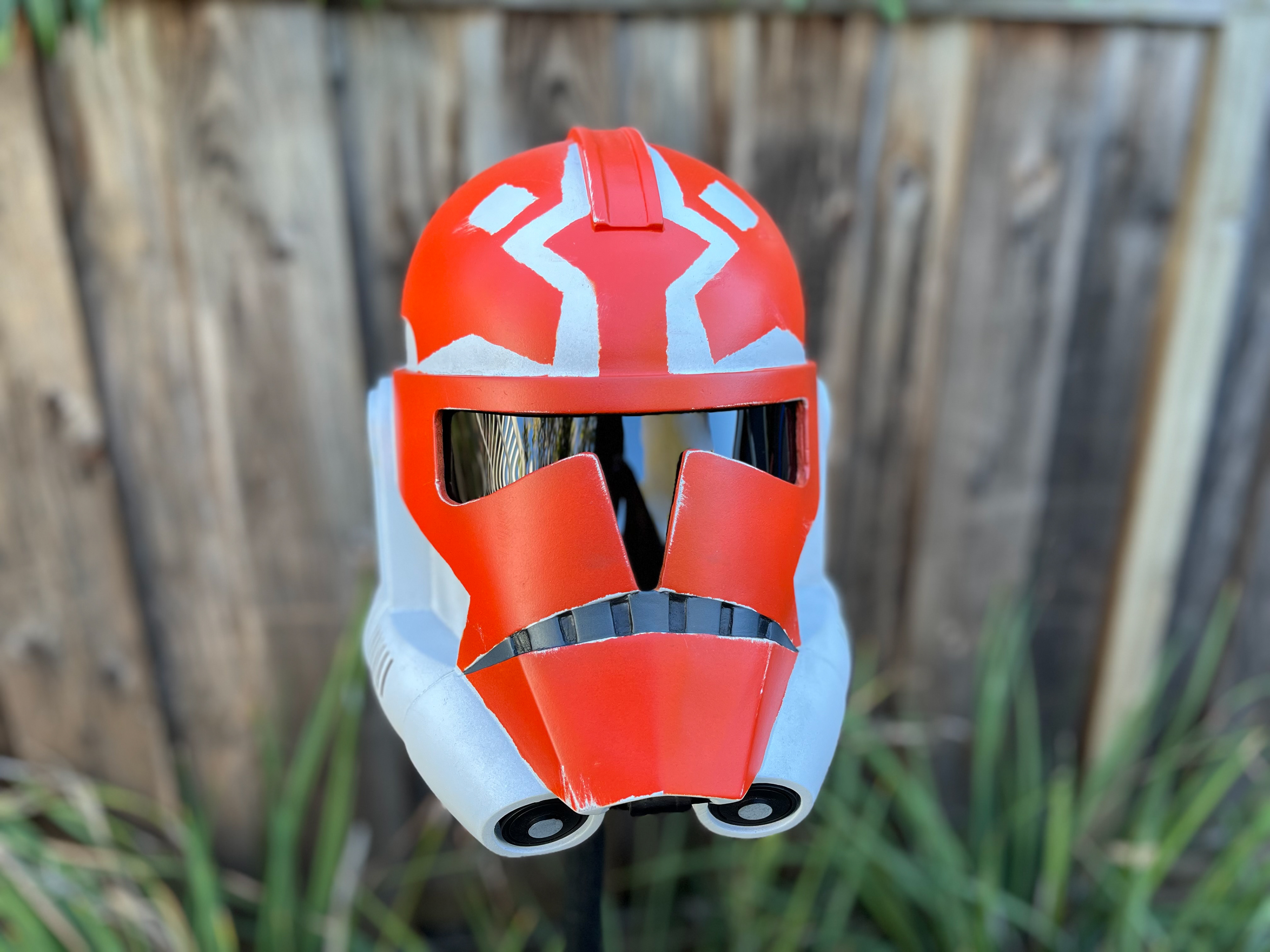 Resin cast Clone Trooper helmet (332nd). Dec 2023.