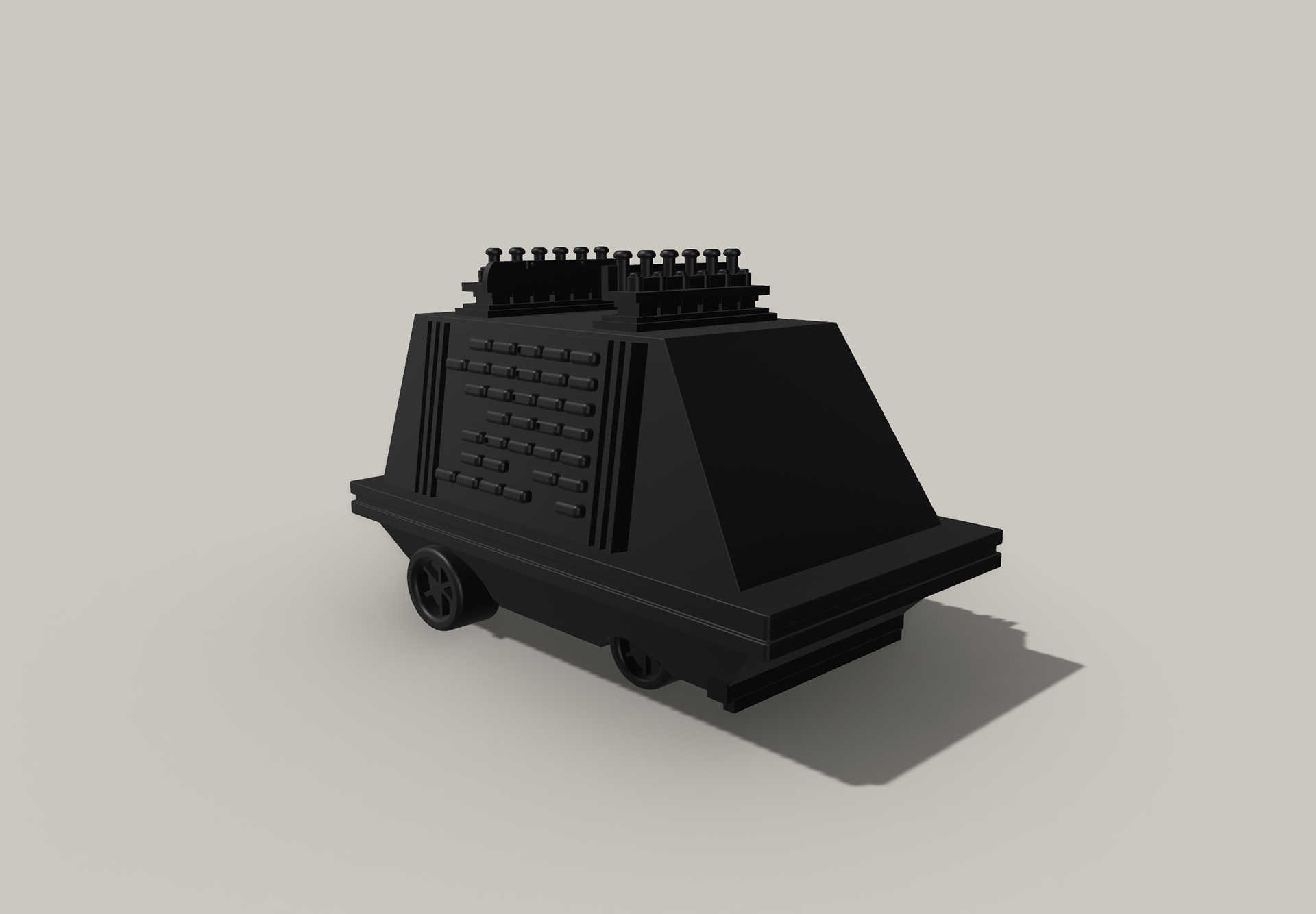 MSE Droid. Made in Shapr3d. Scaled to fit Jazwares Micro Galaxy Squadron line. Jul 2023.