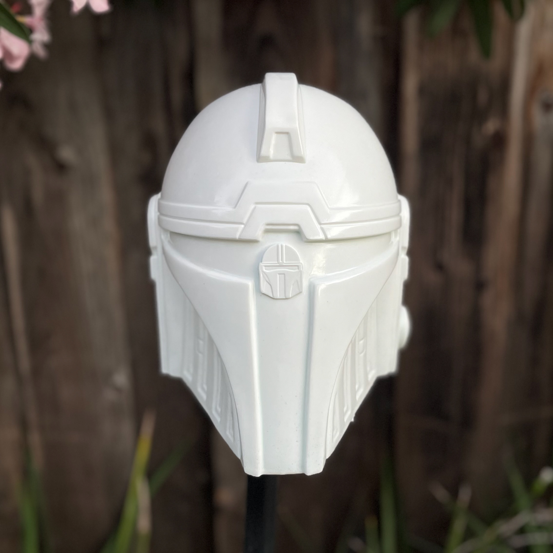 Resin cast Mandalorian helmet (Aran Tal). Jul 2024.