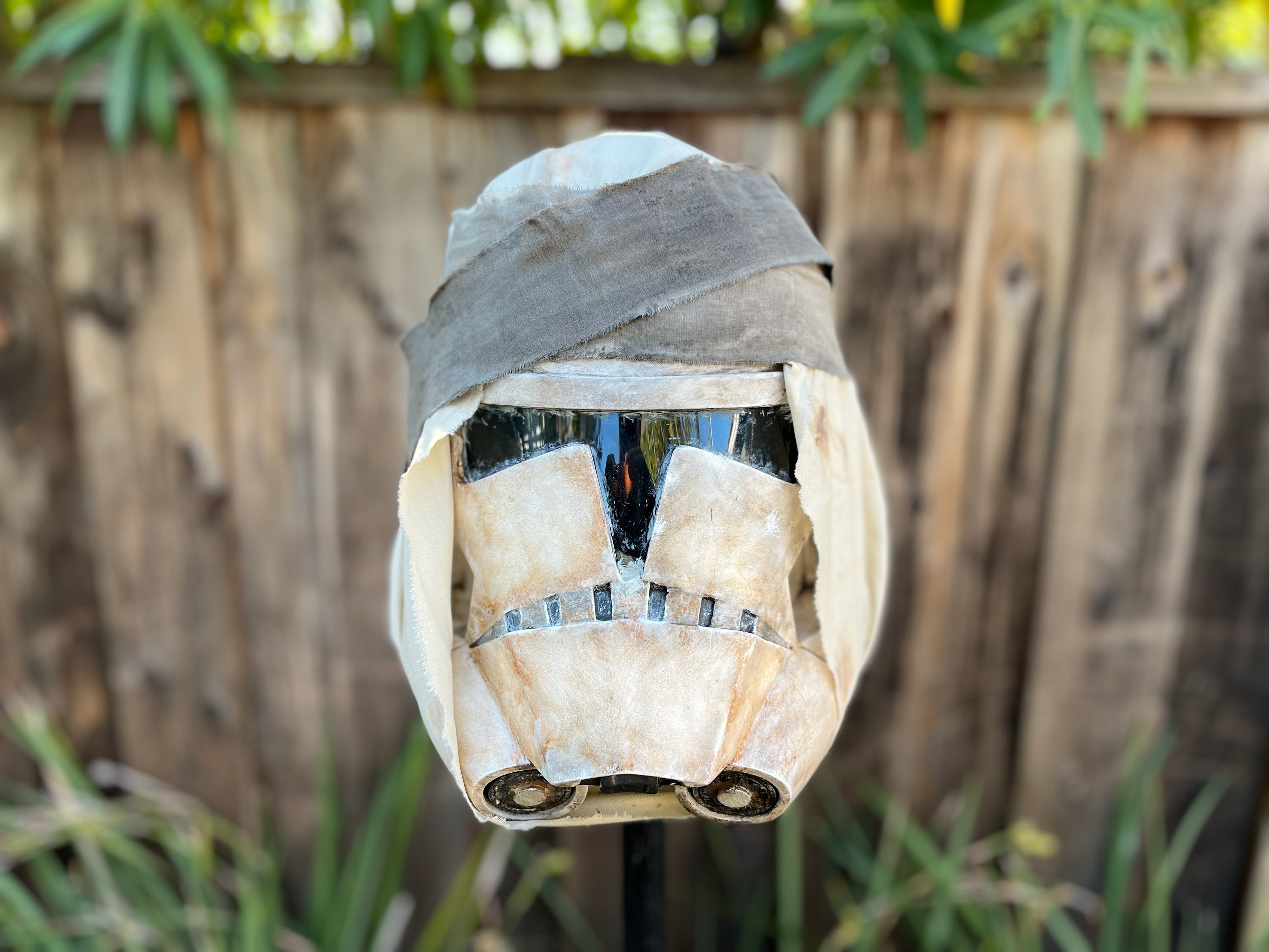Resin cast Clone Trooper helmet (Mayday). Nov 2023.