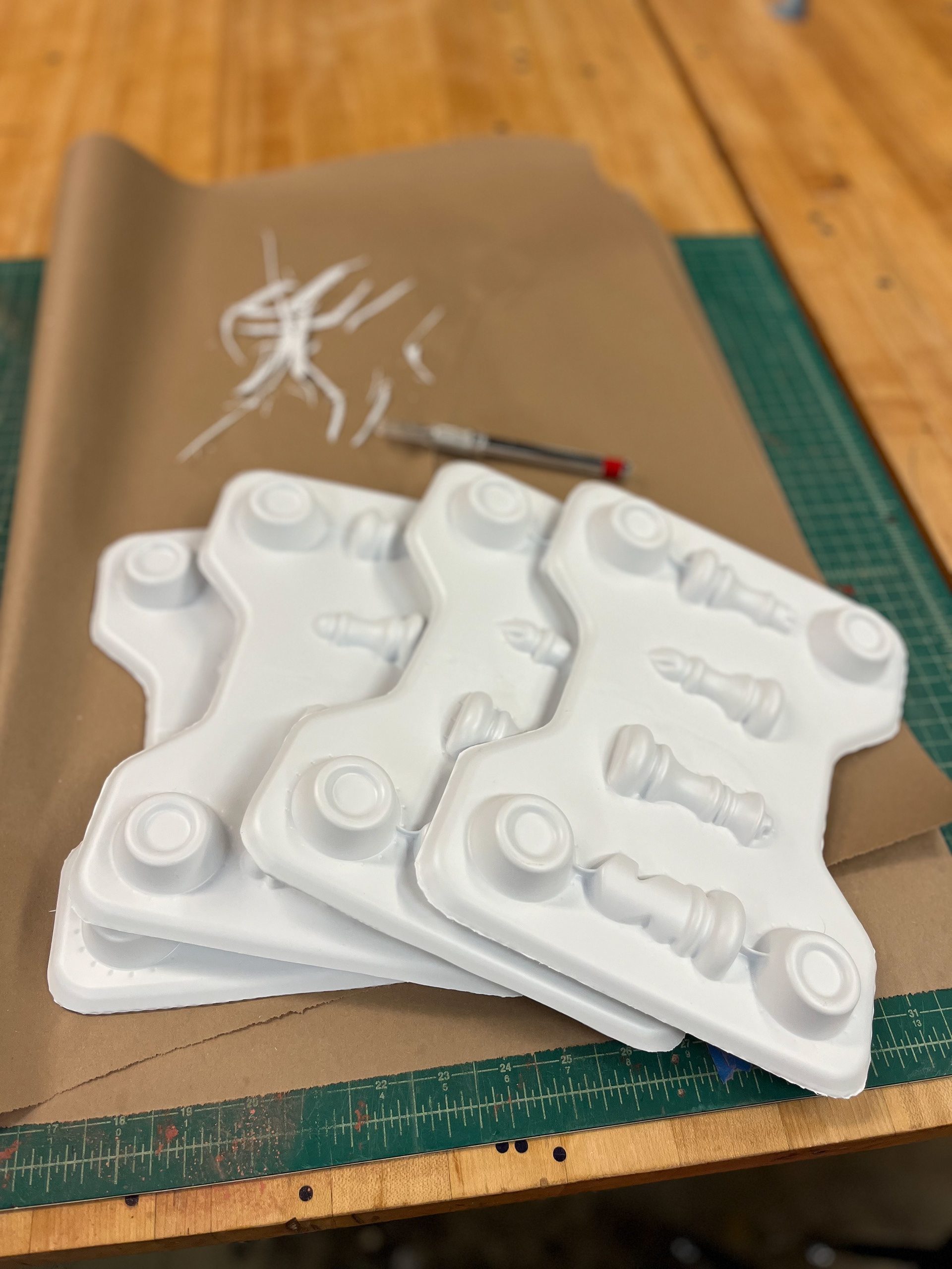 Trimmed Vacuum Formed Molds. Mar 2024.