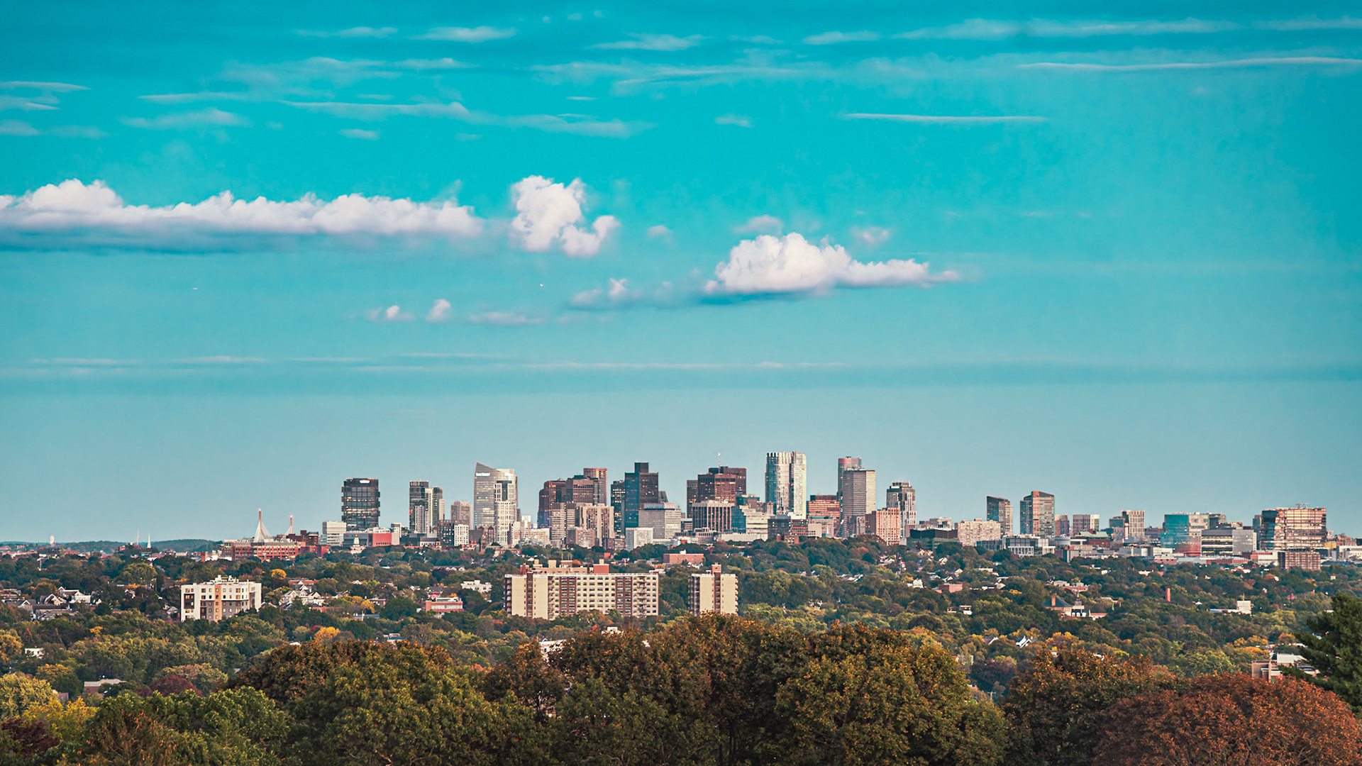 Boston from Robbins Farm Park