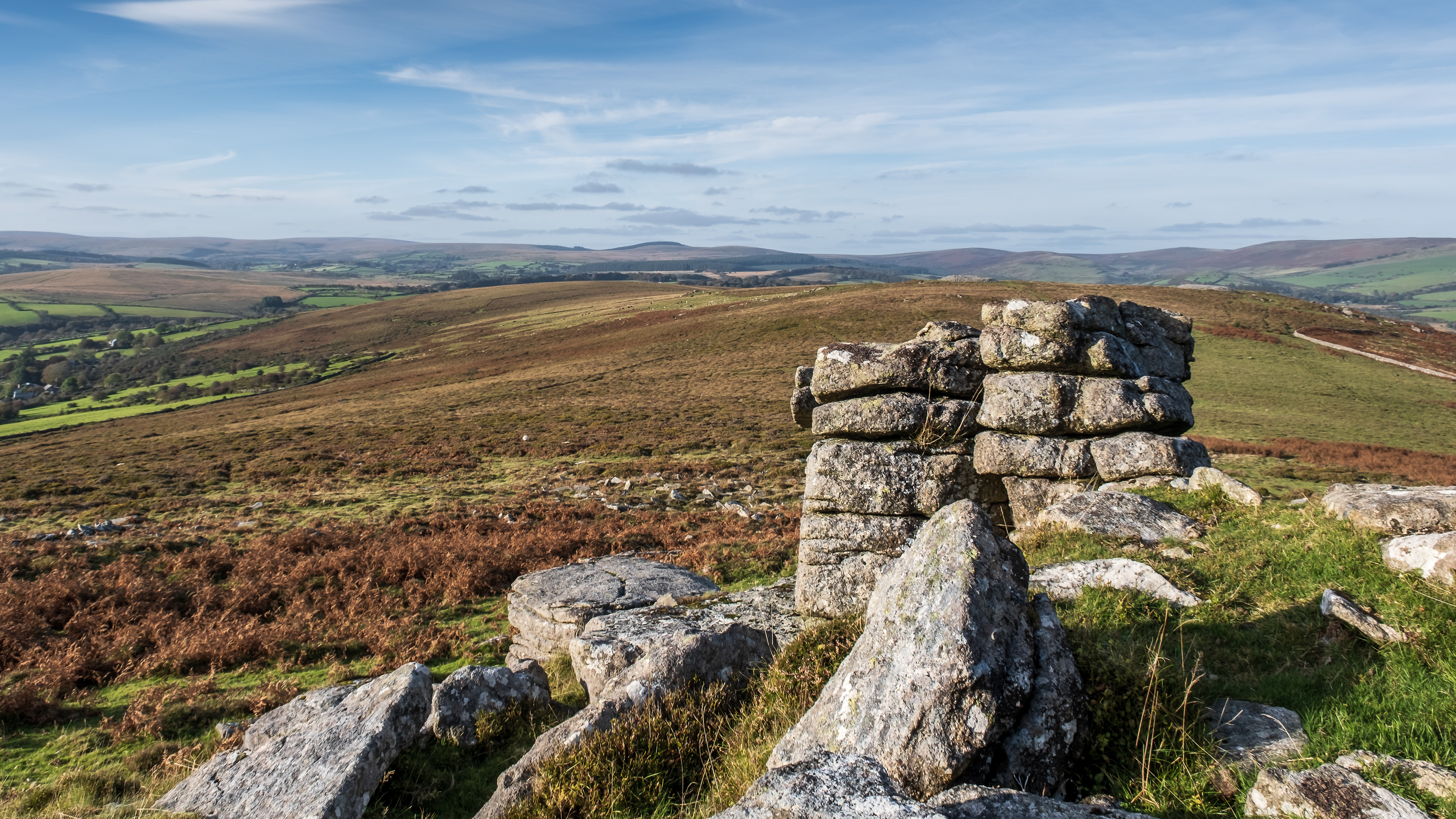 View from Corndon Tor / Dartmoor, October 2021