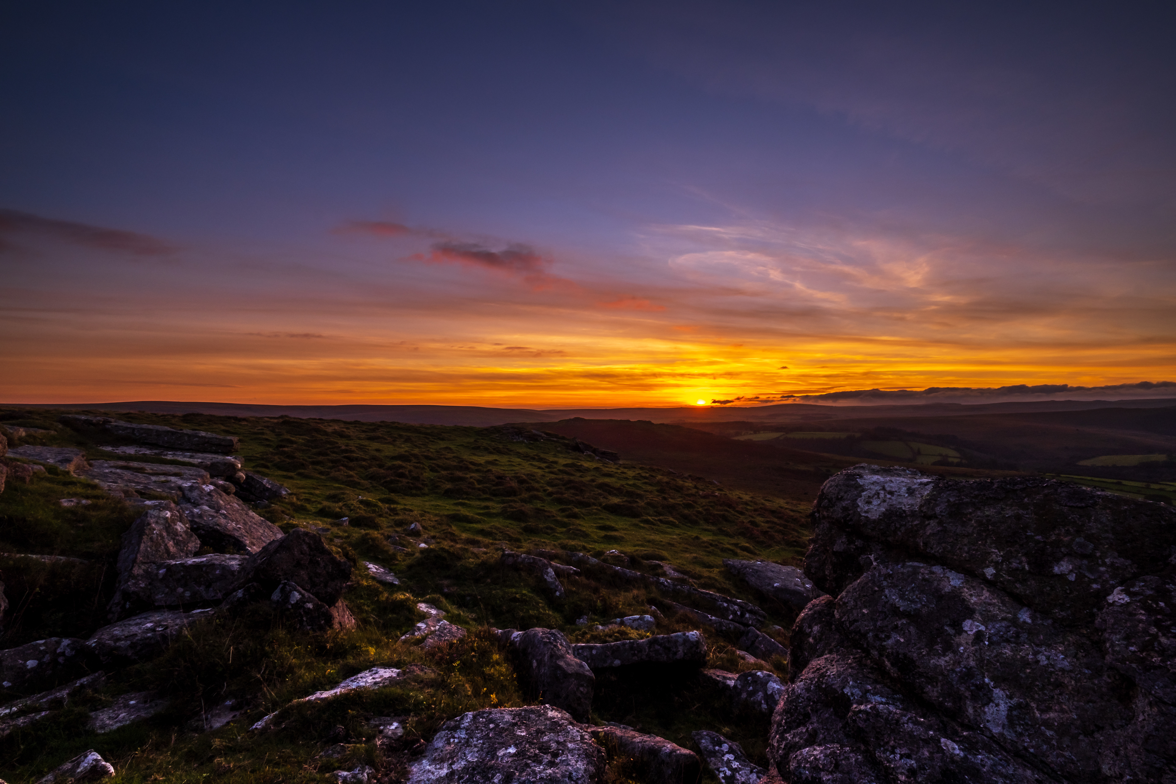 Tor sunset / Dartmoor, October 2021