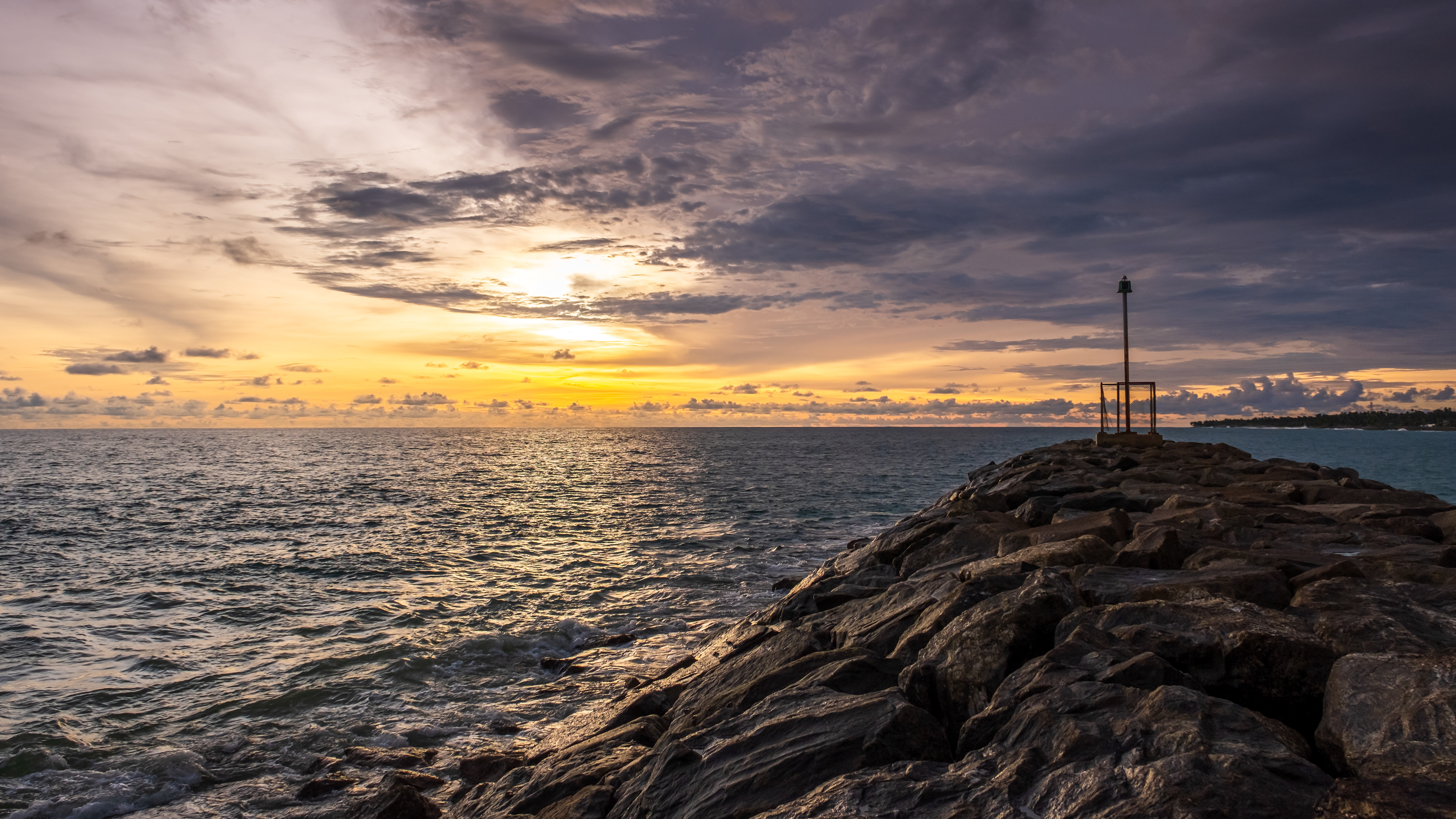 Sea defence - Hikkaduwa, Sri Lanka. April 2022