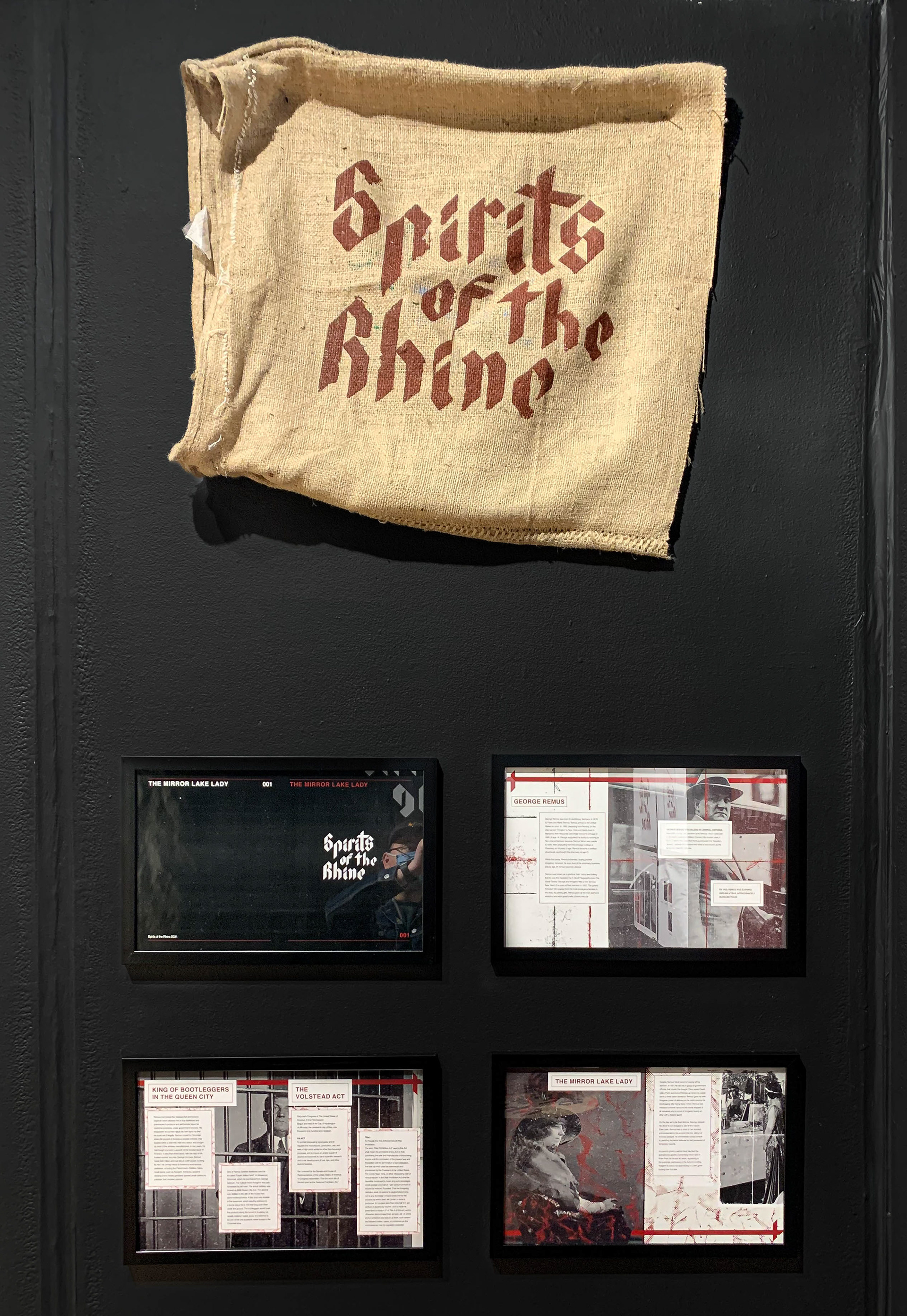 Informational Brochure with Screen Printed Burlap