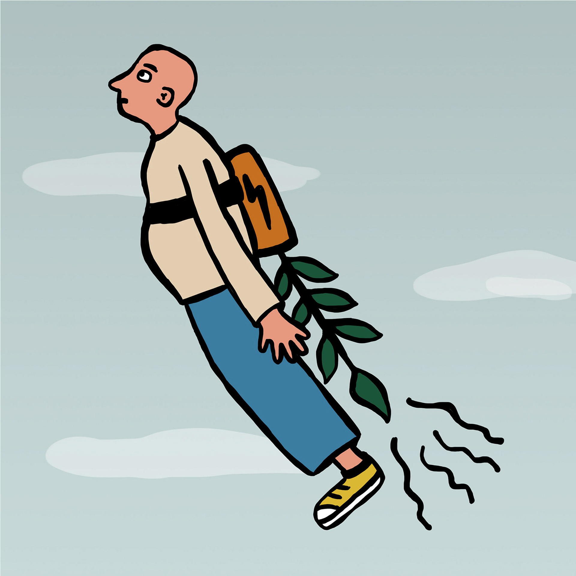 Spot illustration for 'Plant powered' 