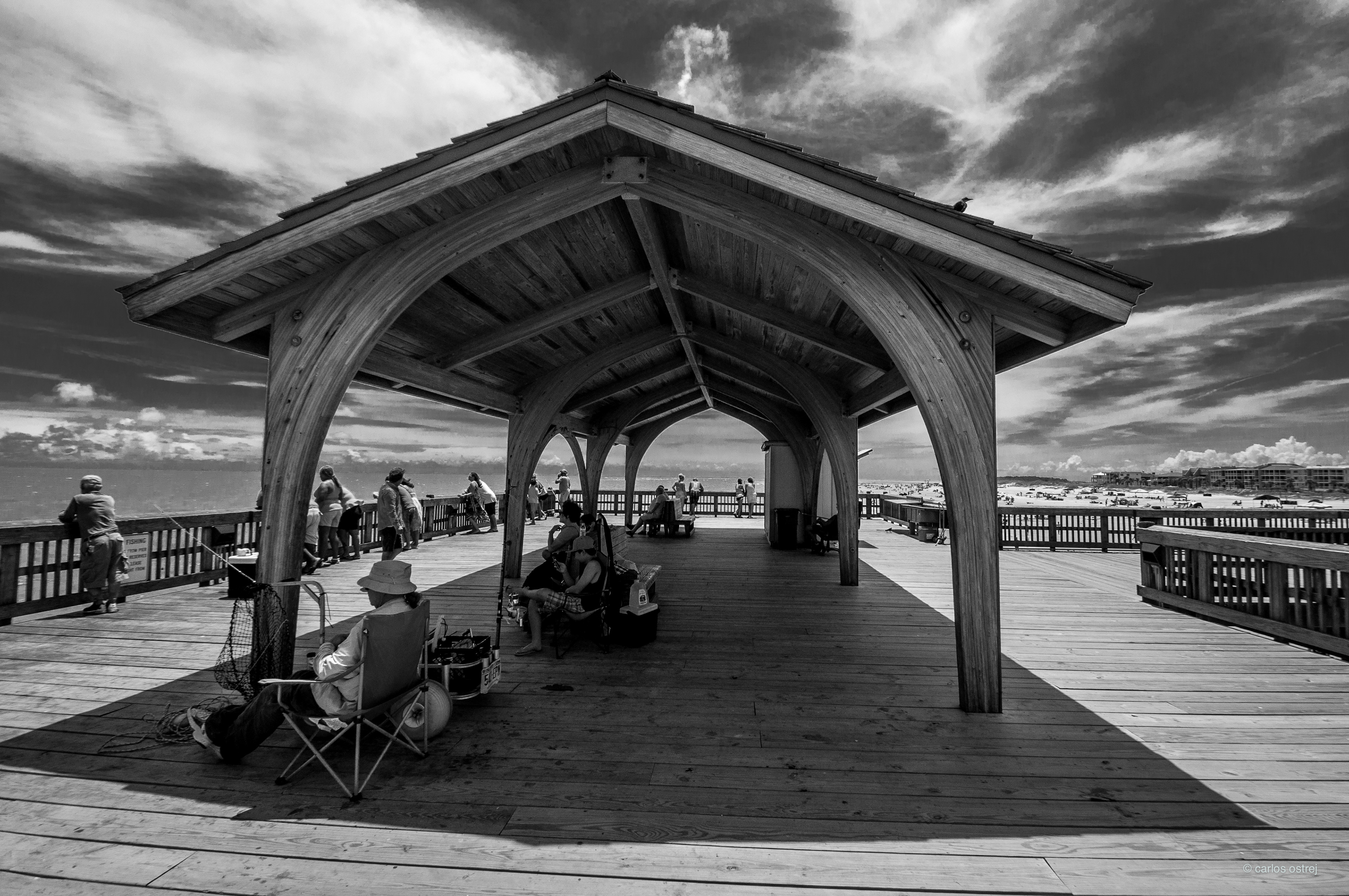 Street photography, Sky, Sea boardwalk
