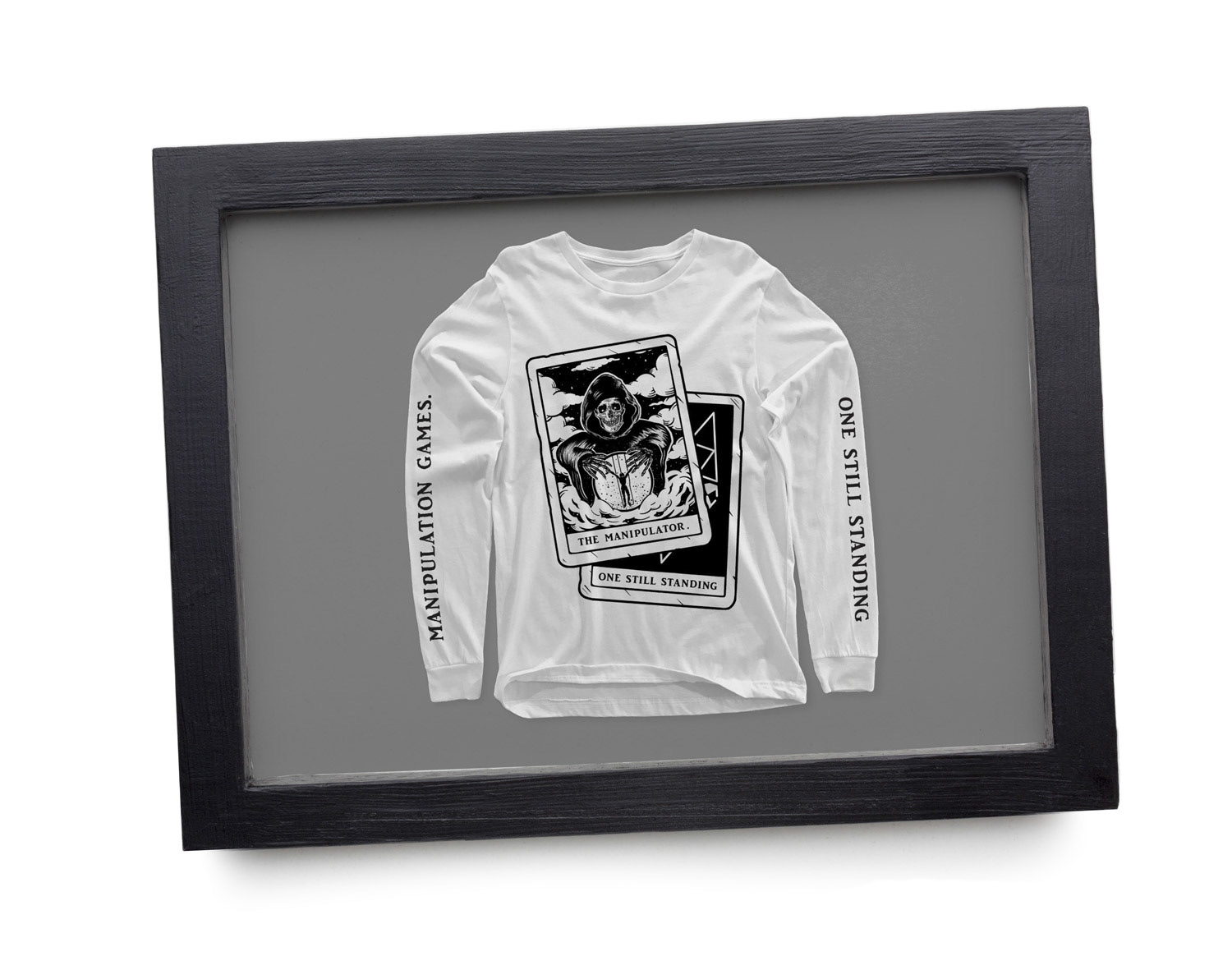 Image of gothic shirt design in photo frame