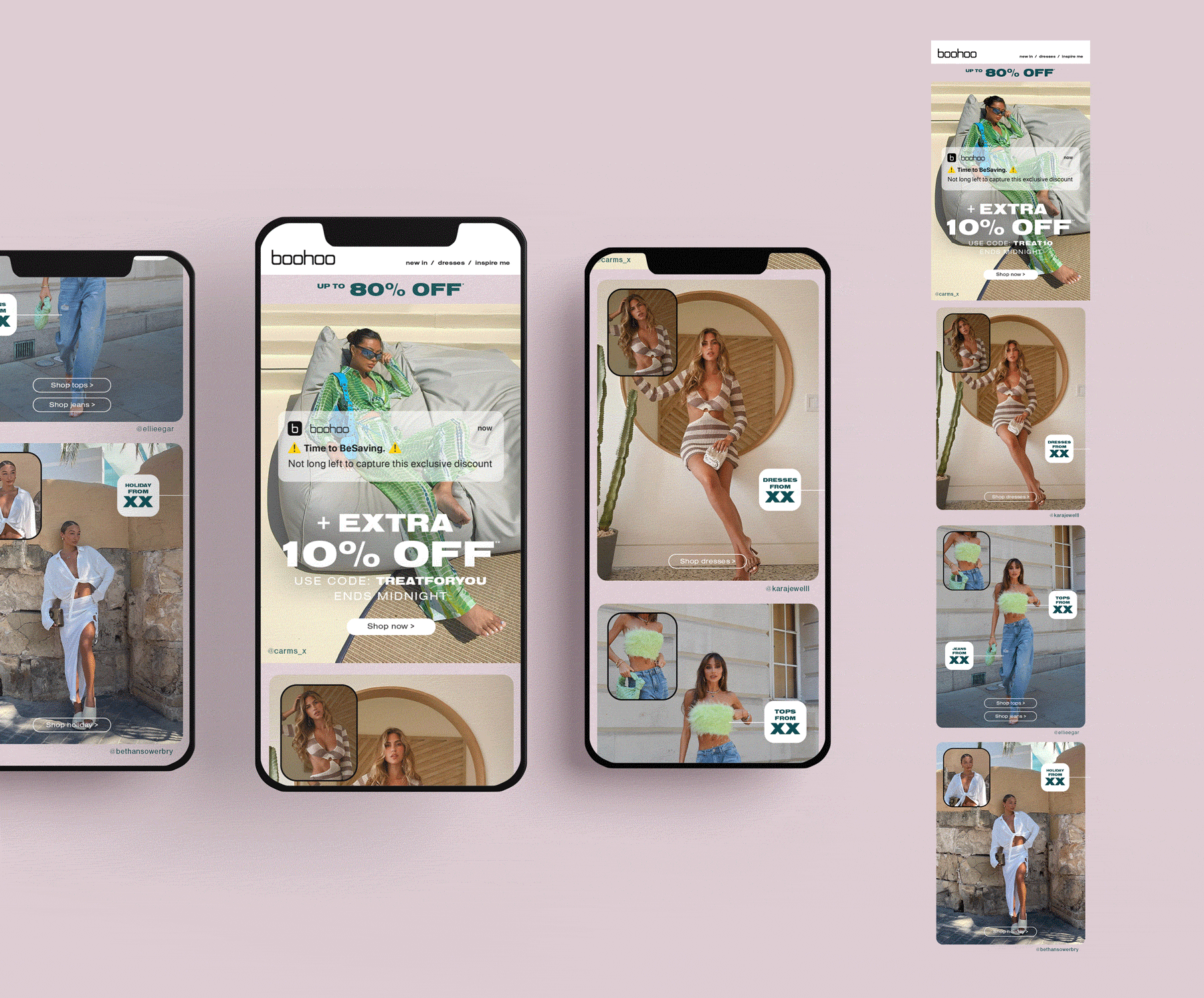 Influencer-led email inspired by the BeReal app