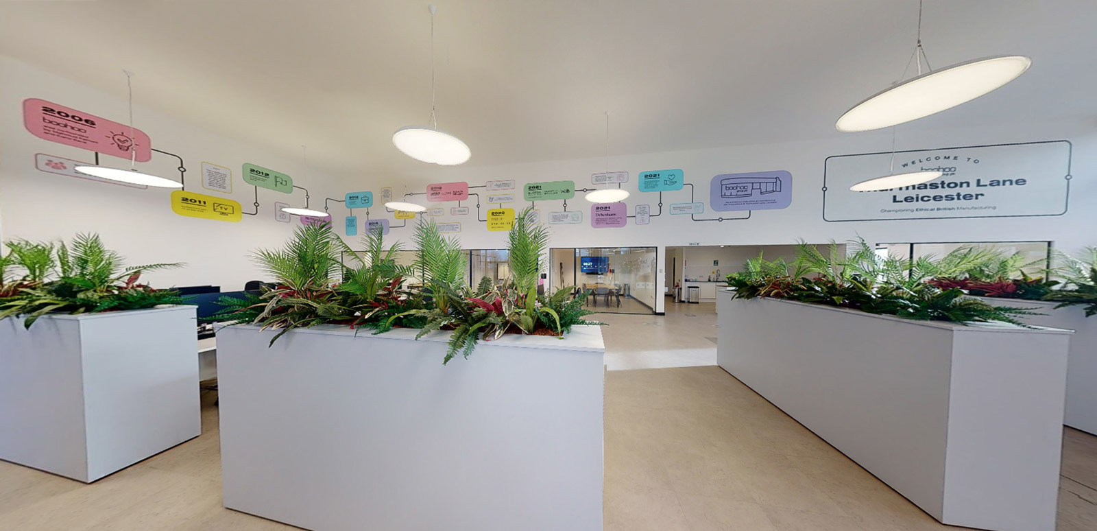Timeline artwork in situ