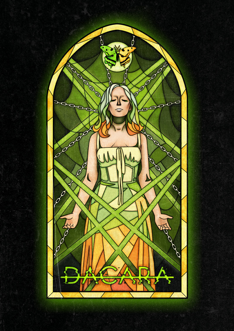HASBEEN stained glass design
