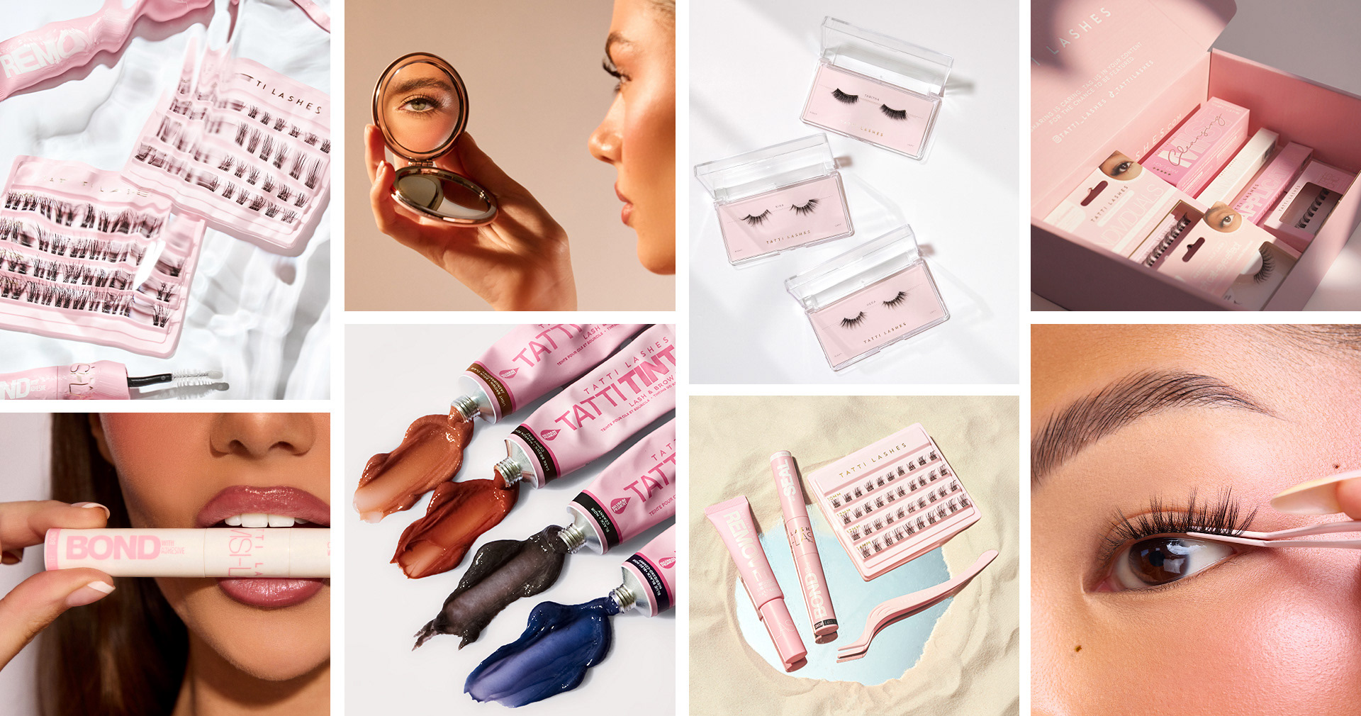 Various campaign shoots for Tatti Lashes