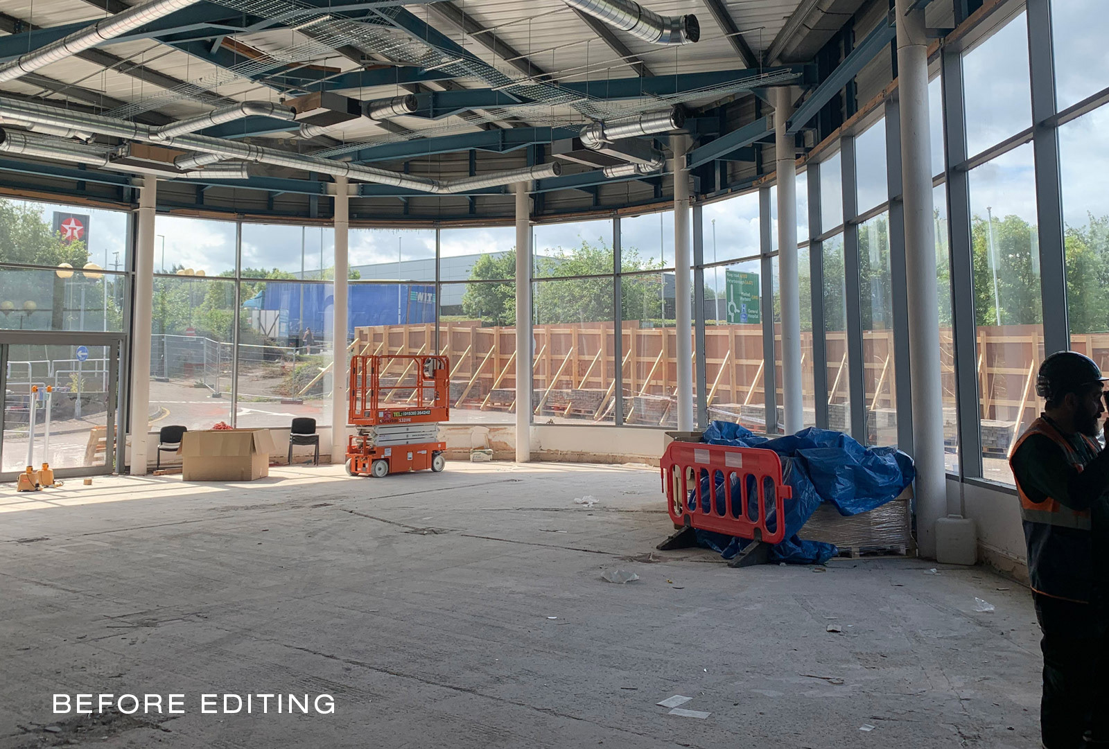 Thurmaston Lane foyer under construction