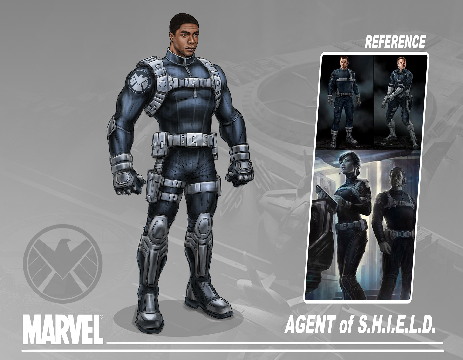 Greg Luzniak - Marvel - Strike Force - Character Concept Turnarounds