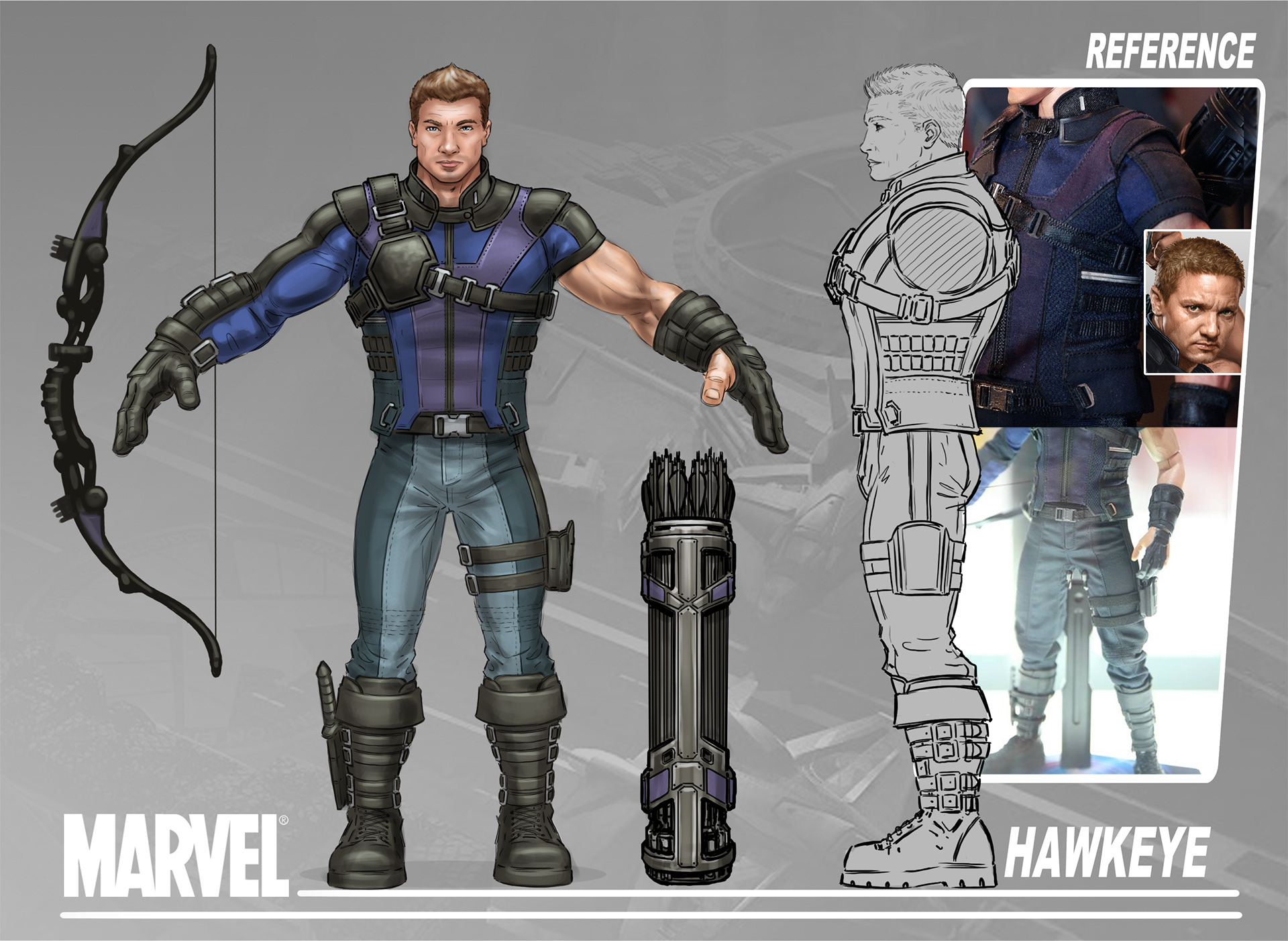 Greg Luzniak - Marvel - Strike Force - Character Concept Turnarounds