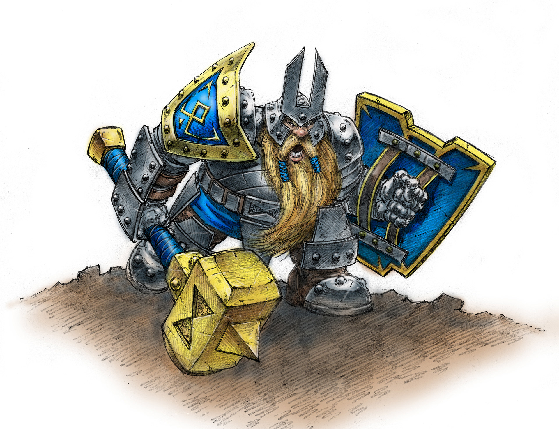 LotR - Dwarf Hammer Unit Concept Art