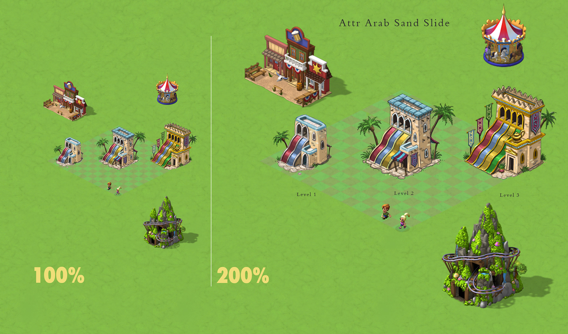 Zynga - Sand Slide - Concept Art