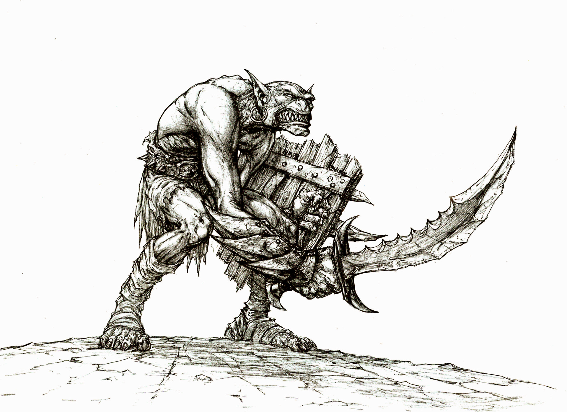 Lord Of the Rings - Orc Swordsman Concept